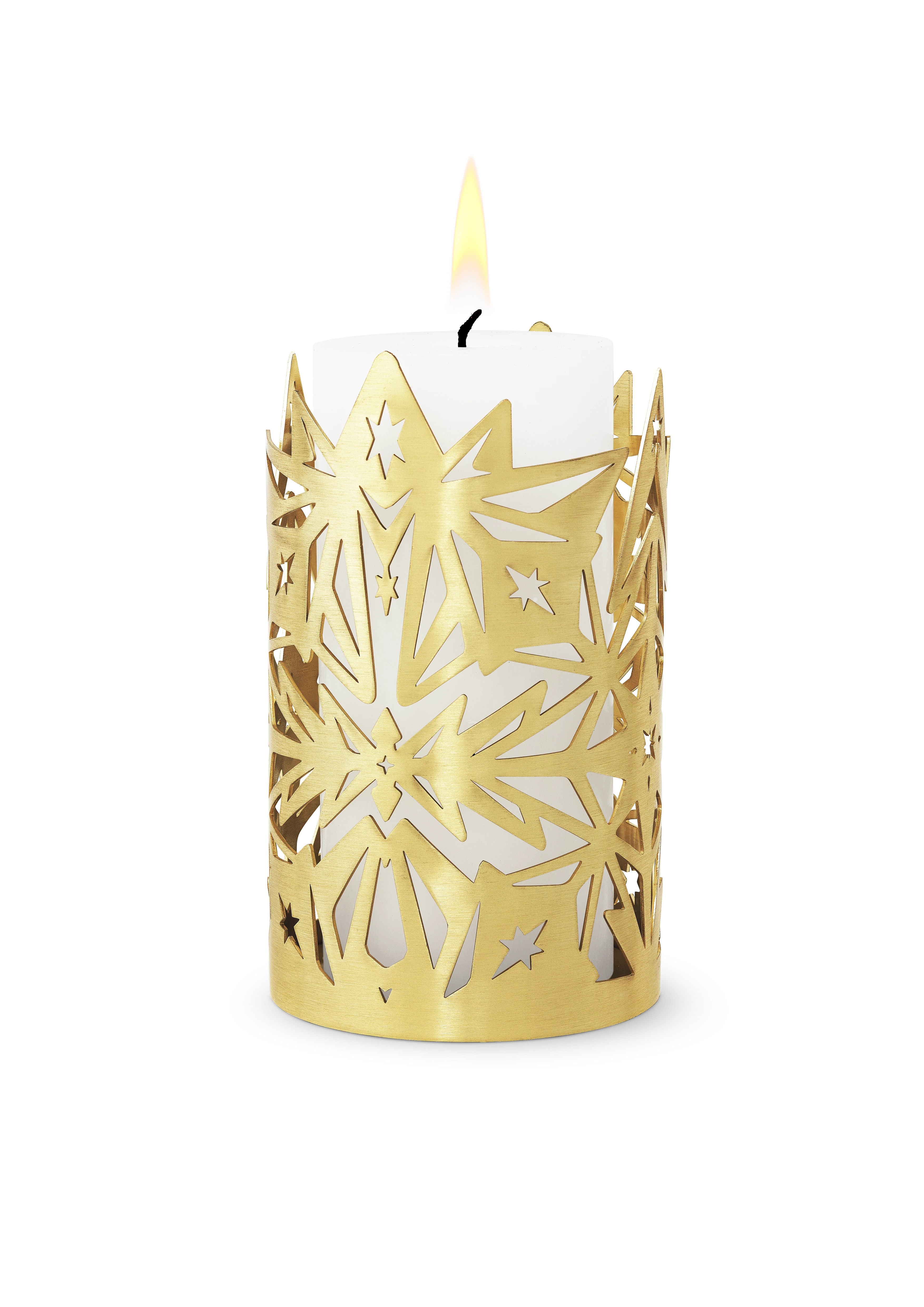 Candle Holder Ø9.5 cm from Rosendahl in Gold Plated color, made of Metal