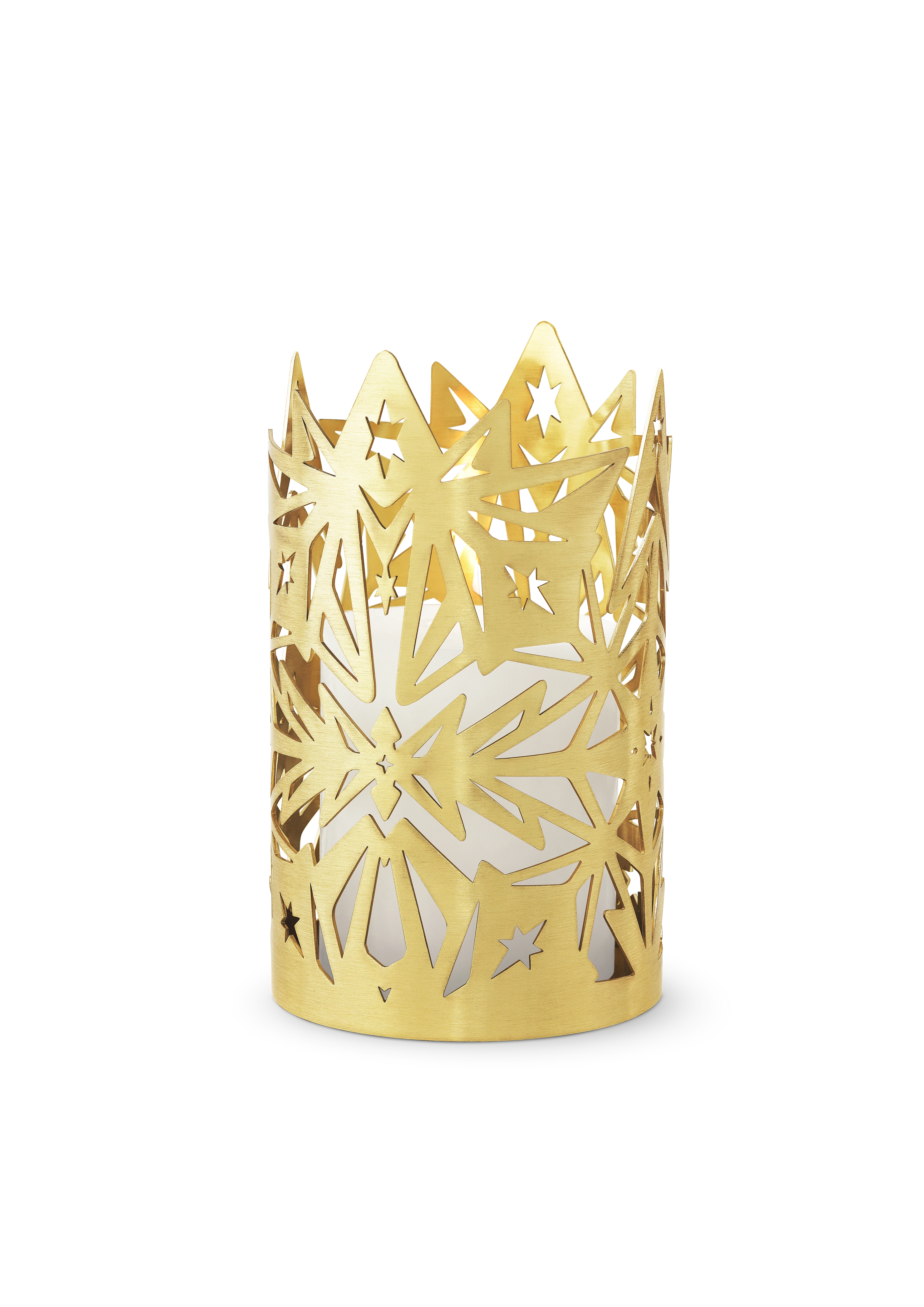 Candle Holder Ø9.5 cm from Rosendahl in Gold Plated color, made of Metal