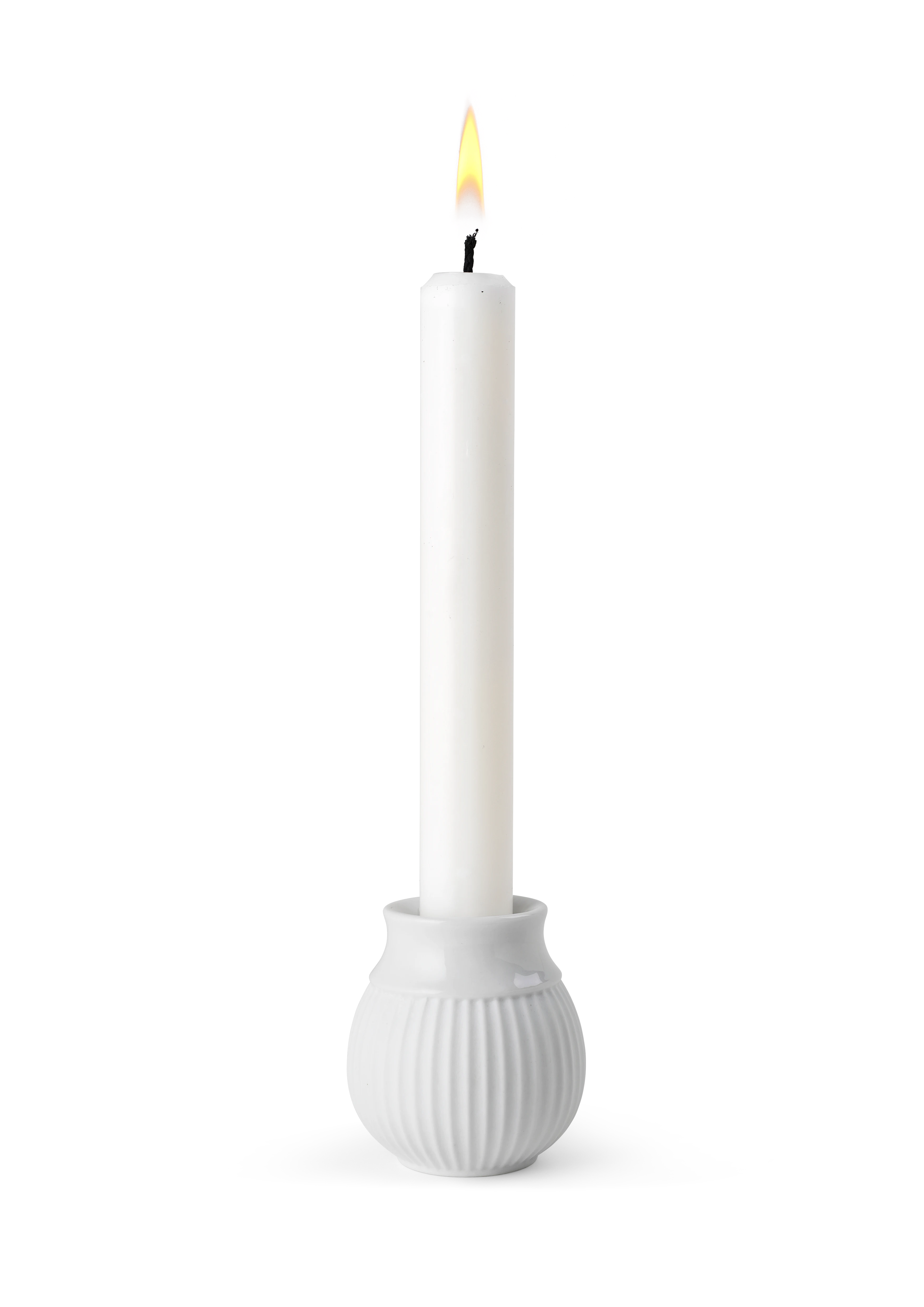 Candle holder H7 cm from Lyngby Porcelæn in White color, made of Ceramics