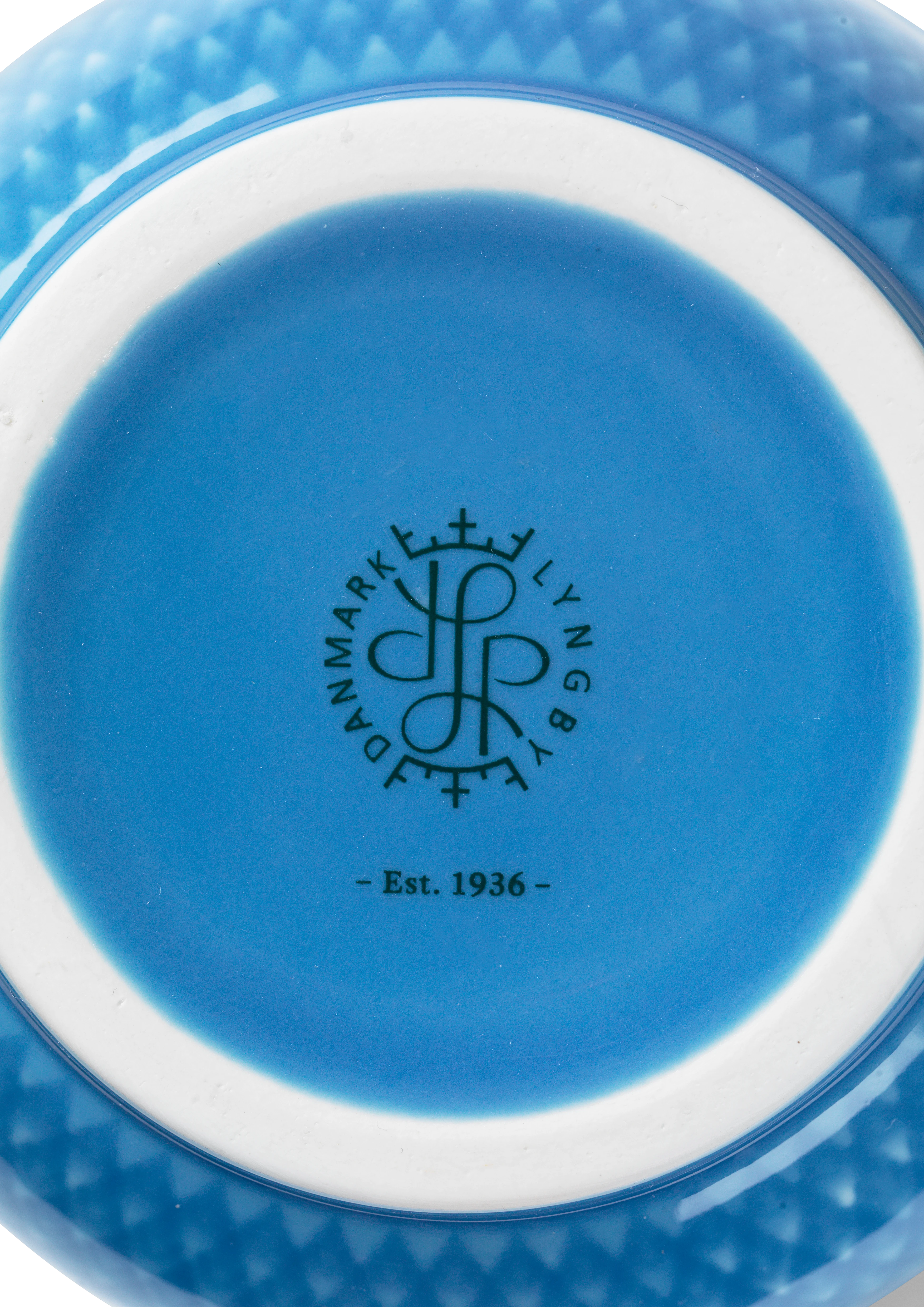 Vase H20 cm from Lyngby Porcelæn in Blue color, made of Ceramics