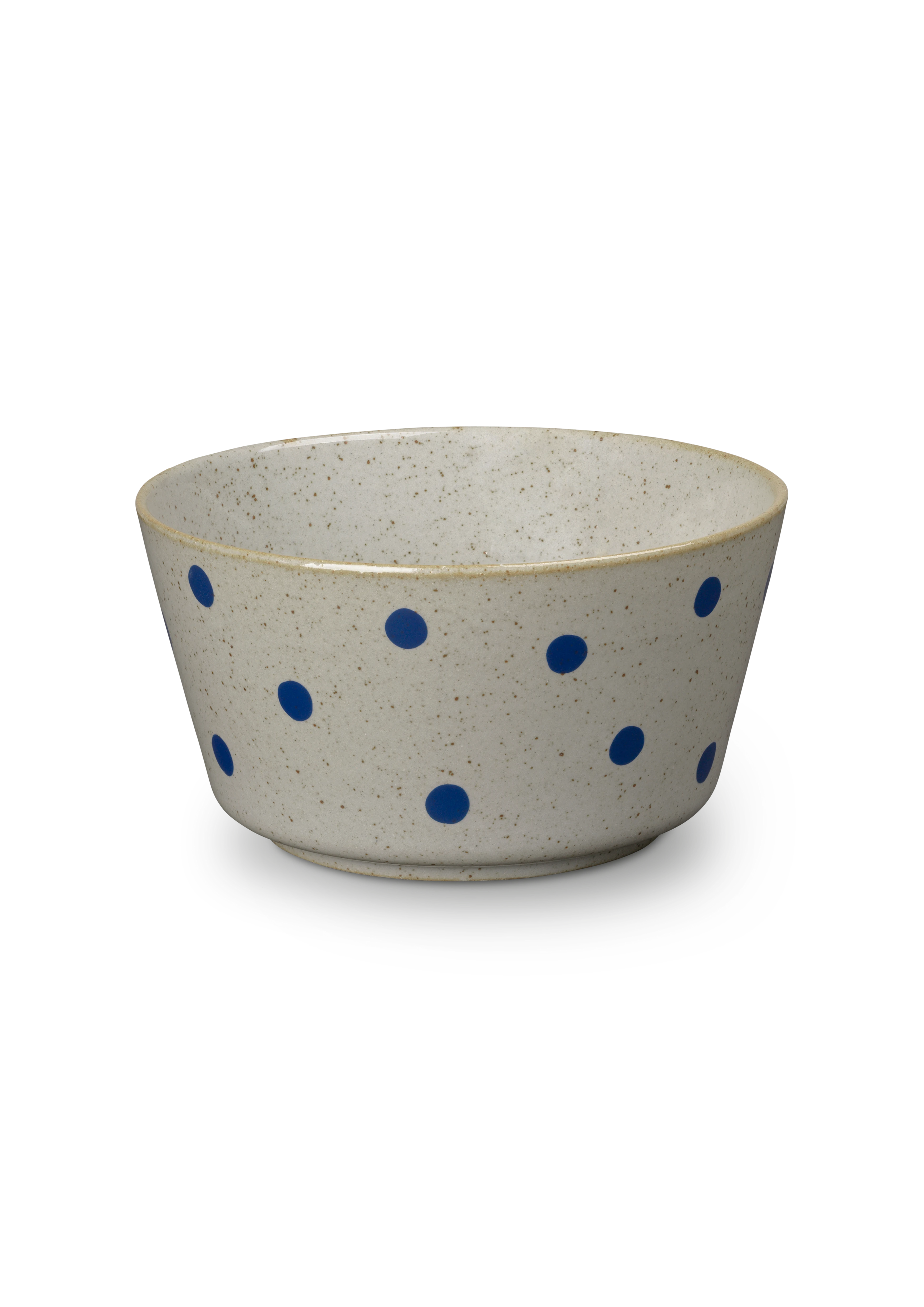 Skål Ø17 cm fra Lyngby Porcelæn i farven Prik, lavet af Keramik