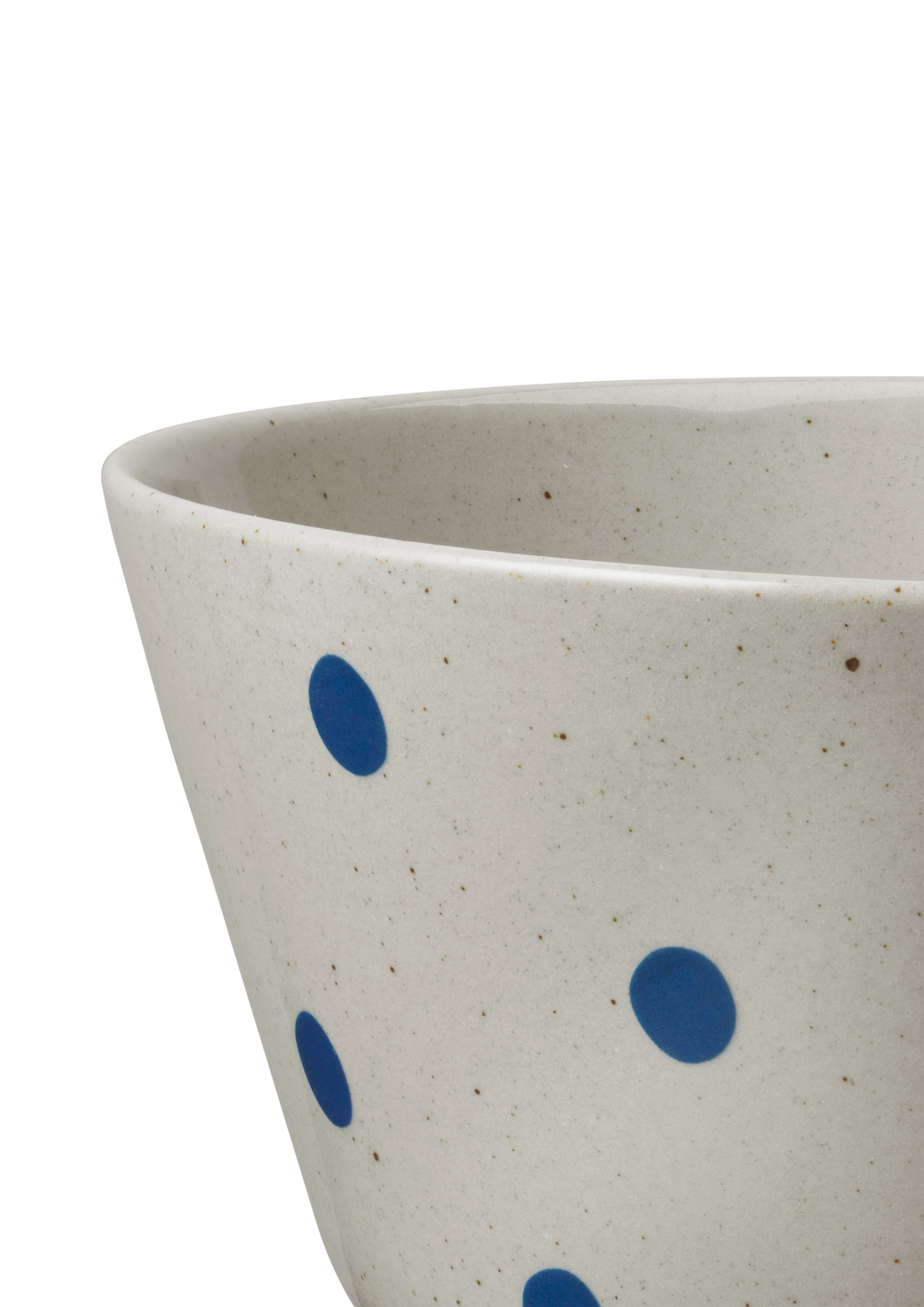 Skål Ø17 cm fra Lyngby Porcelæn i farven Prik, lavet af Keramik