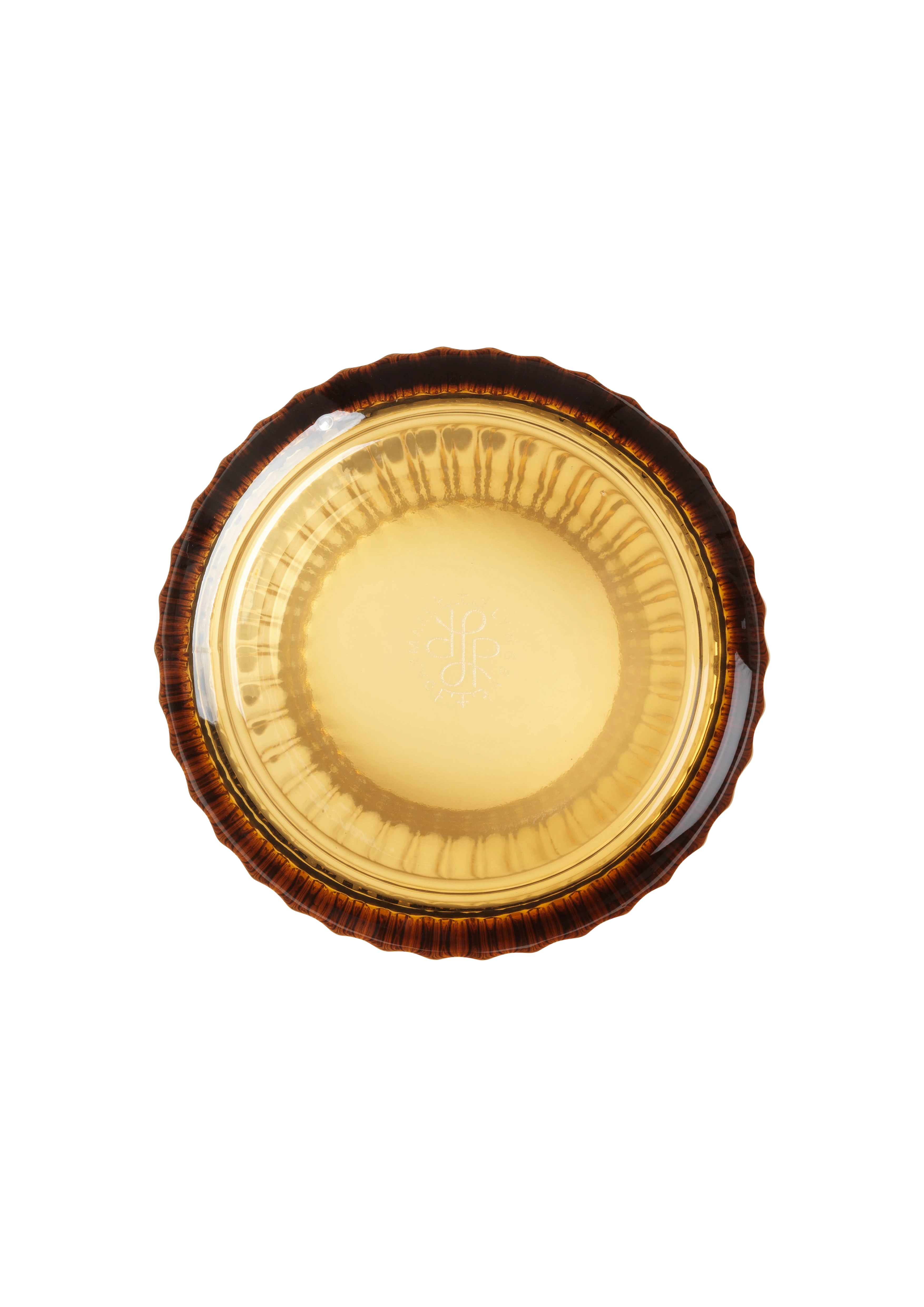 Vase H20.5 cm from Lyngby Porcelæn in Amber color, made of Glass