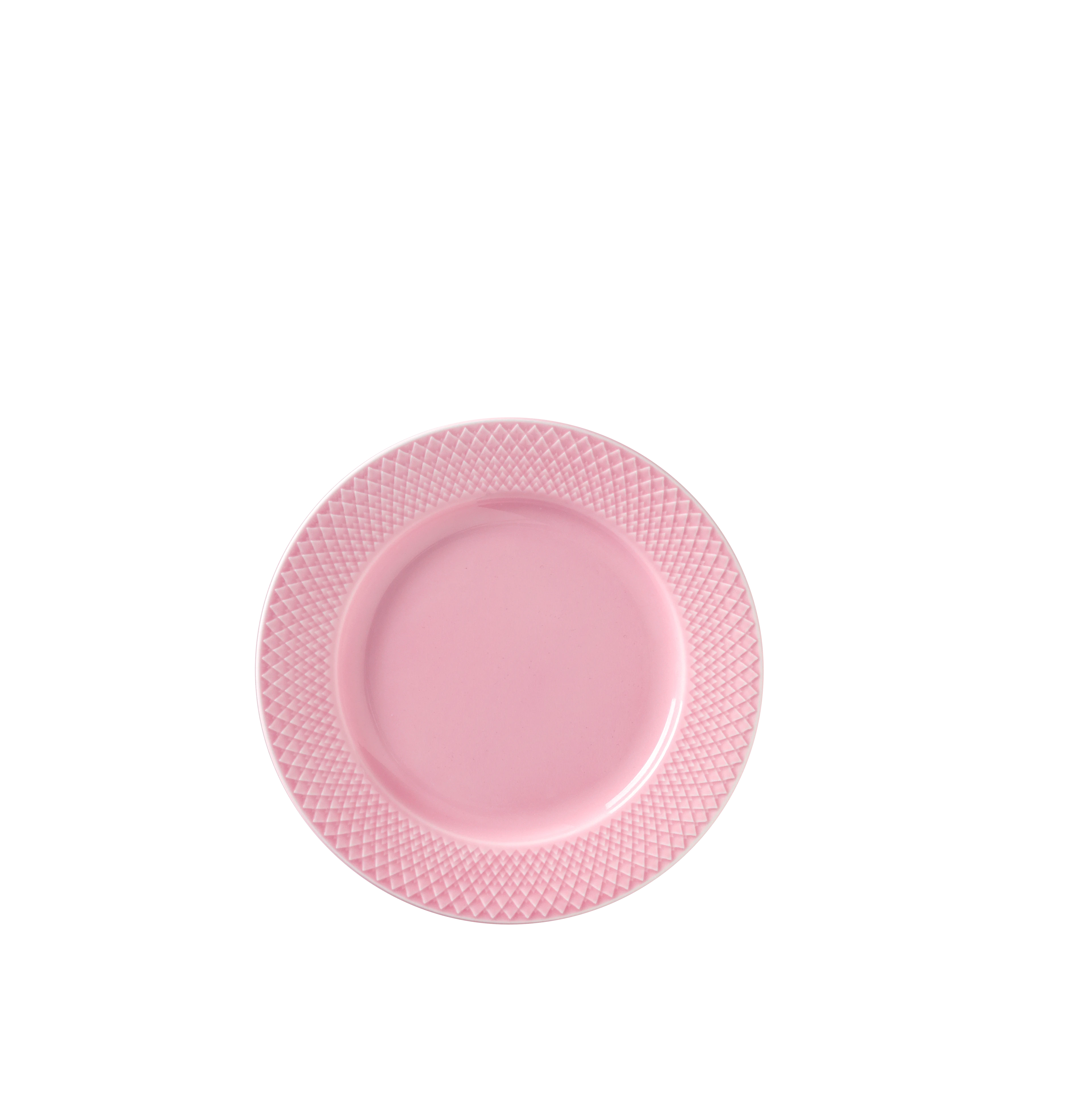 Lunch-Teller Ø21 cm von Lyngby Porcelæn in der Farbe Rosa, hergestellt aus Keramik