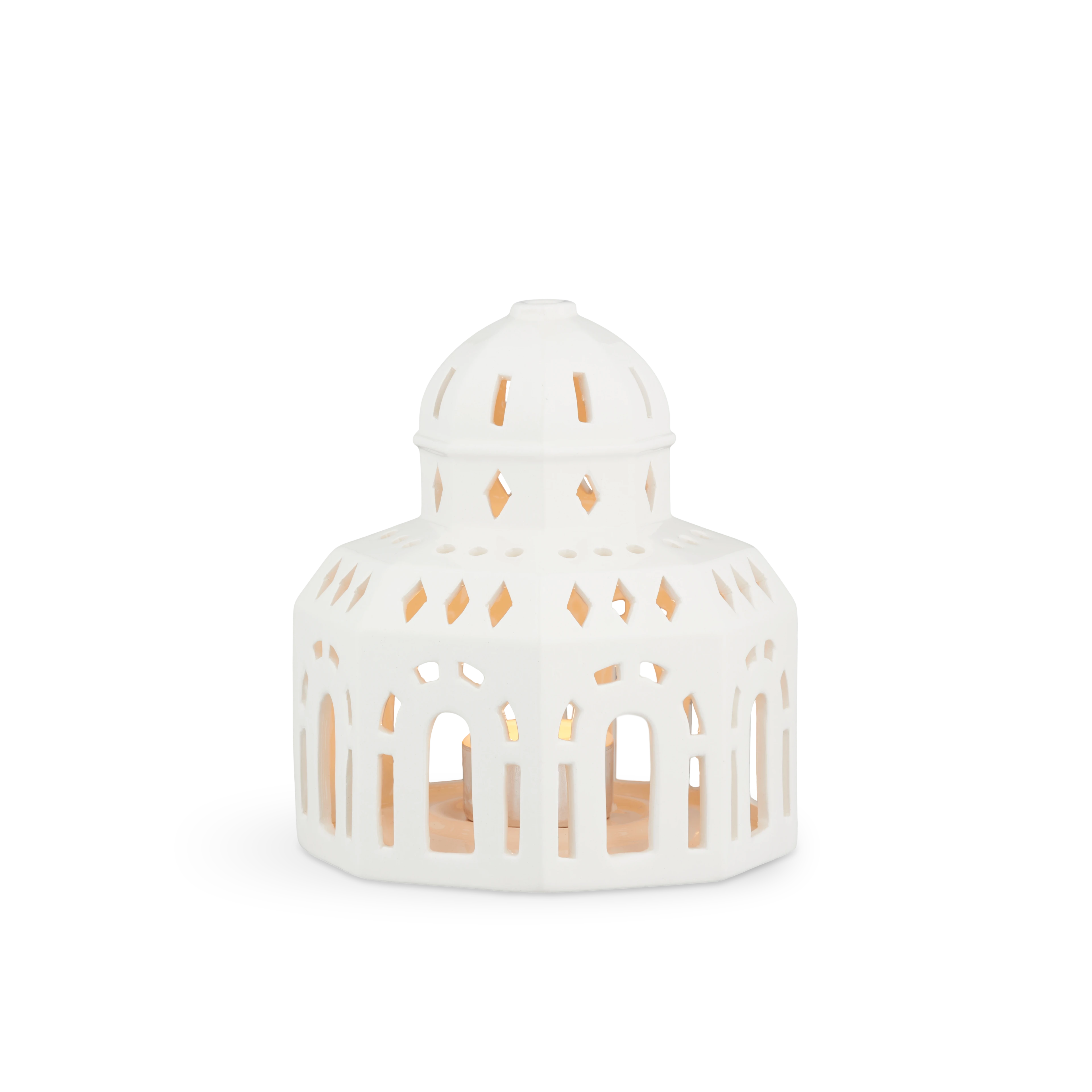 Lyshus Glassalen H14.5 fra Kähler i farven Hvid, lavet af Keramik