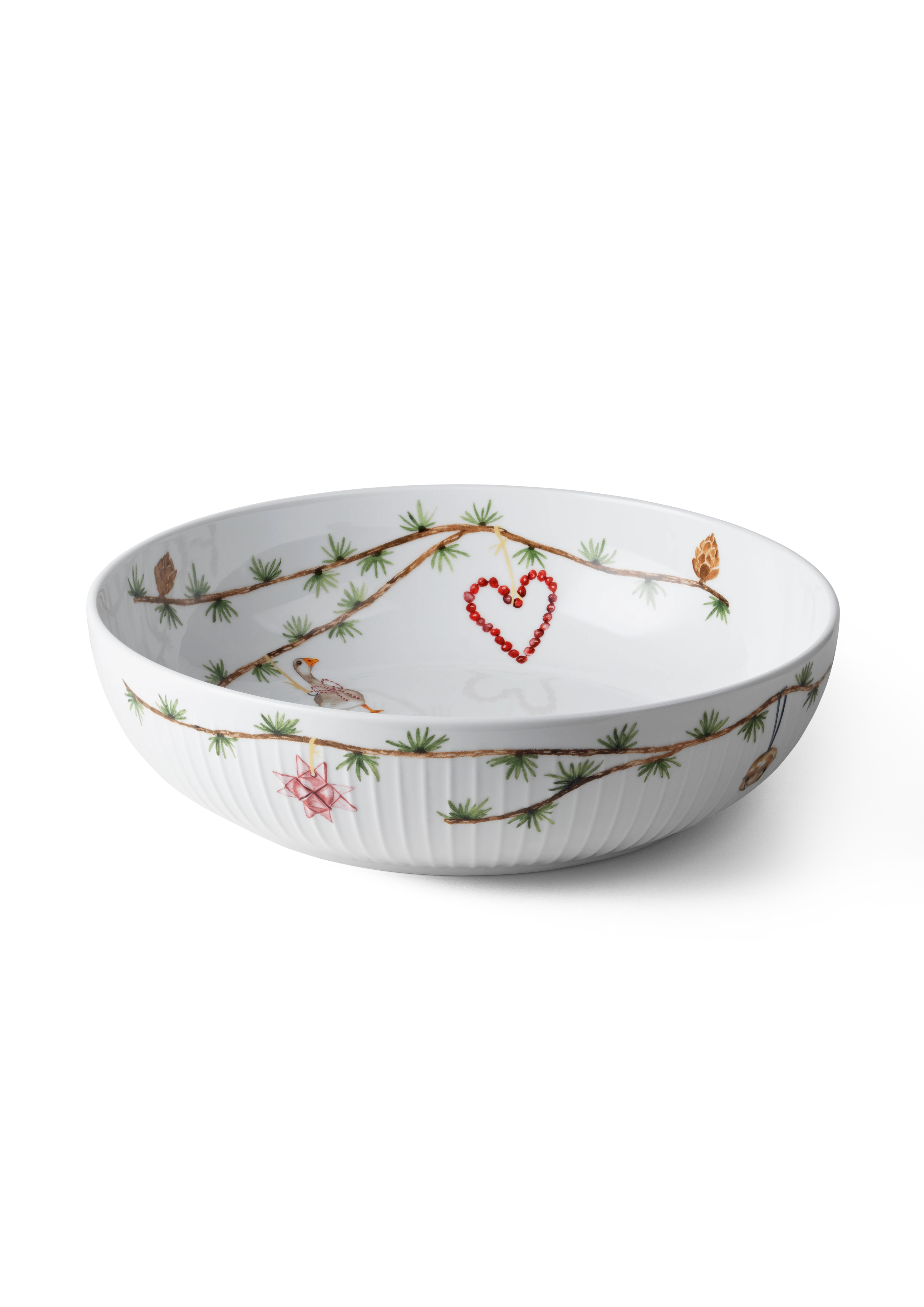 Bowl Ø30 cm from Kähler  in White w. deco color, made of Ceramics