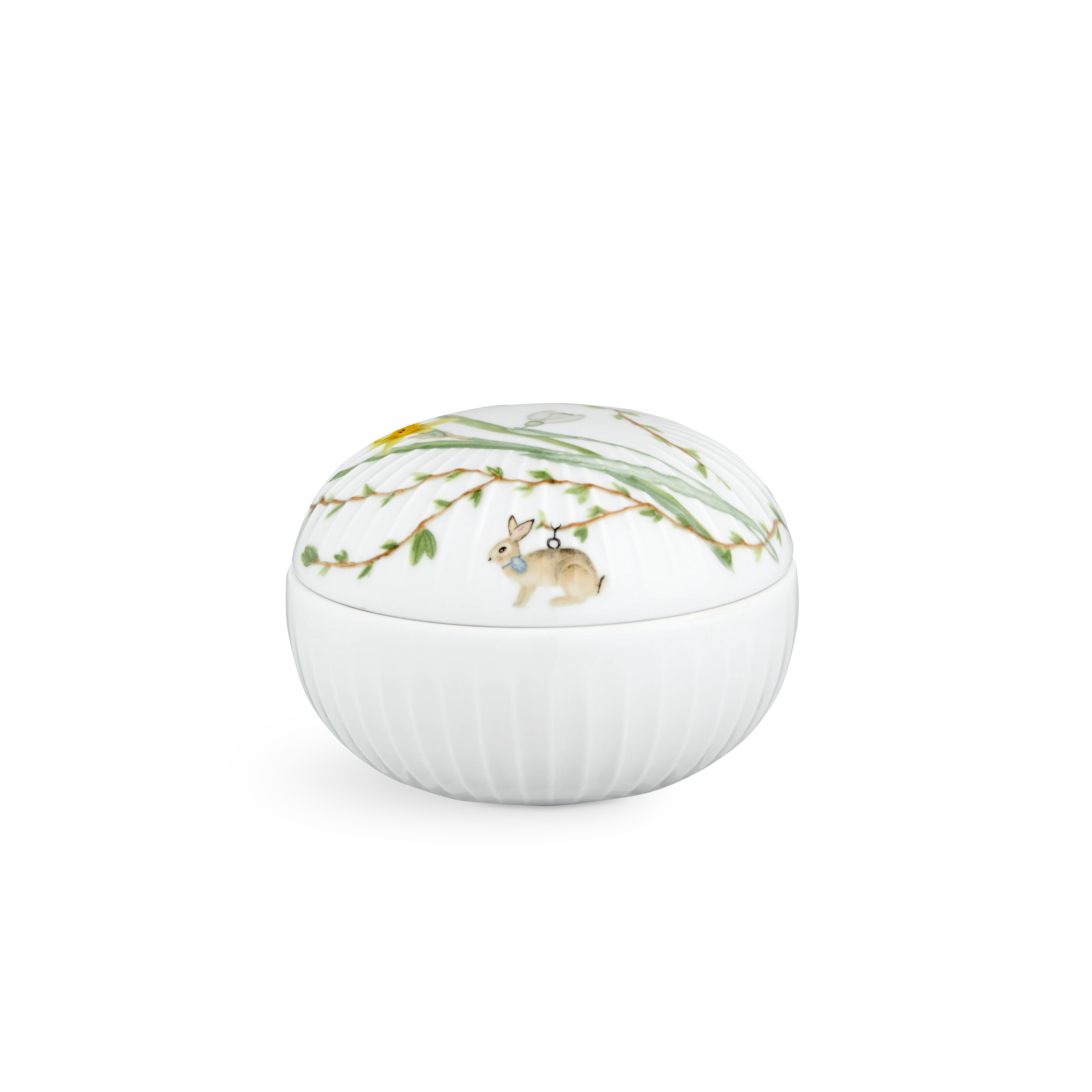 Bonbonniere Ø12 cm from Kähler  in White w. deco color, made of Ceramics