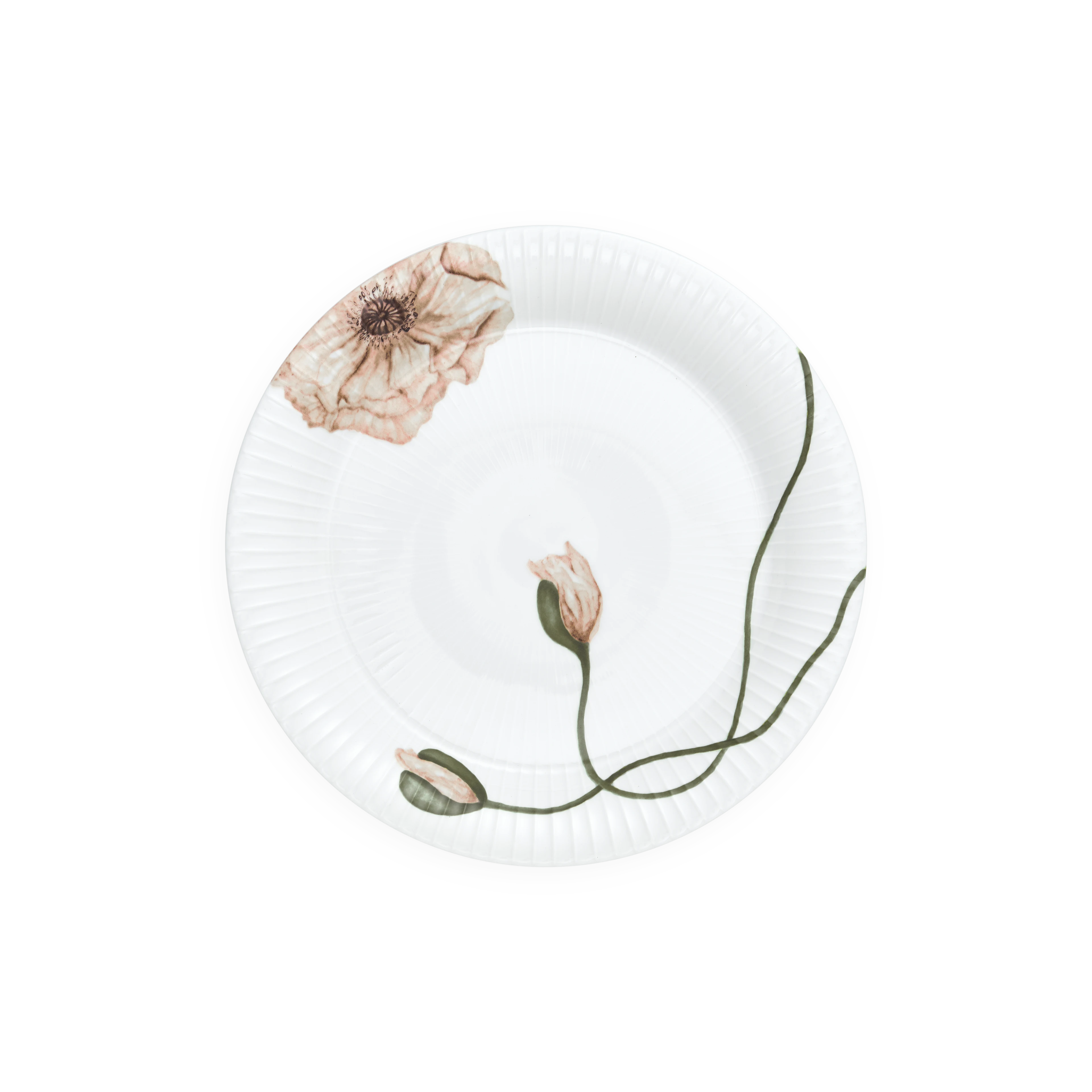 Plate Ø27 cm from Kähler  in White w. deco color, made of Ceramics
