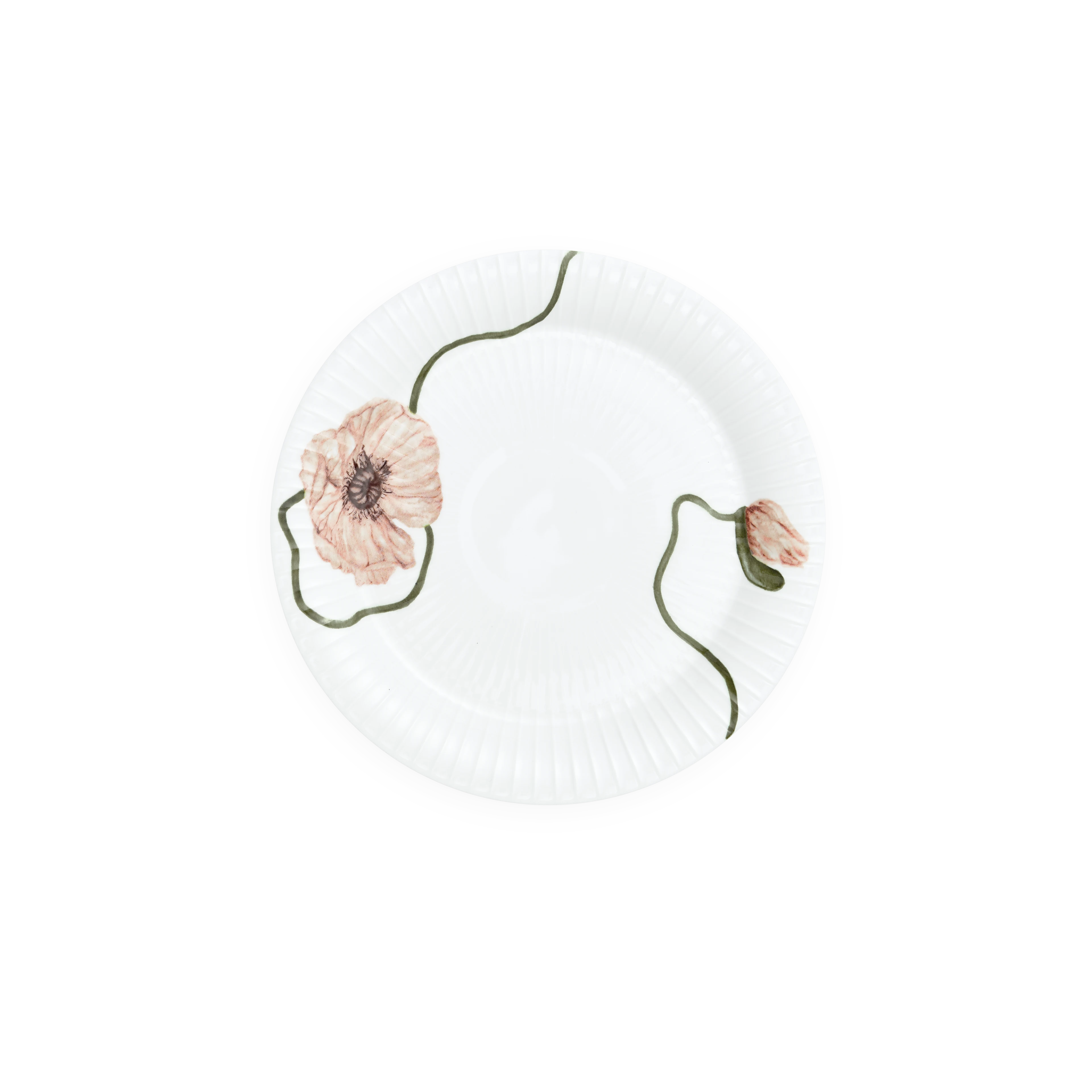 Plate Ø22 cm from Kähler  in White w. deco color, made of Ceramics