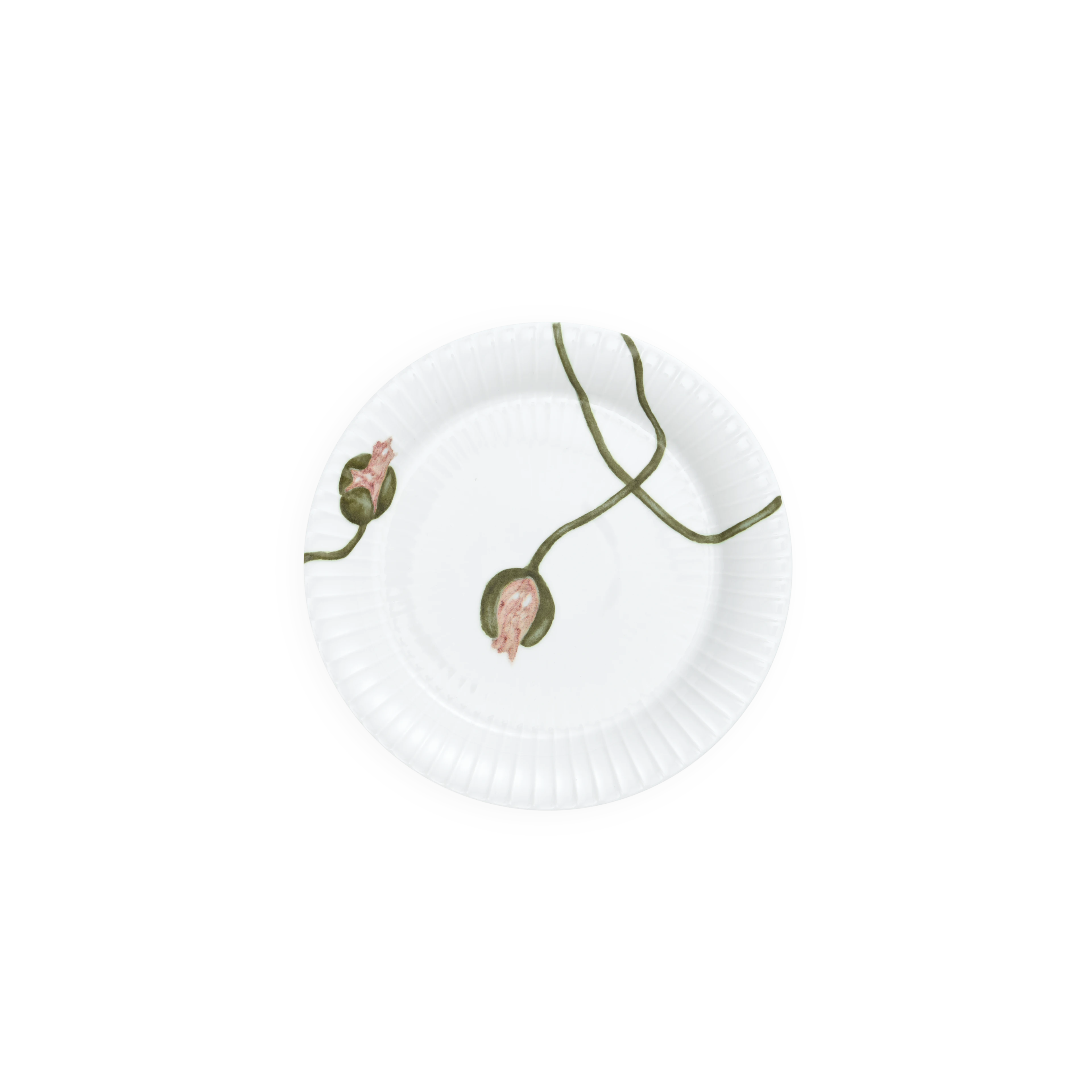 Plate Ø19 cm from Kähler  in White w. deco color, made of Ceramics