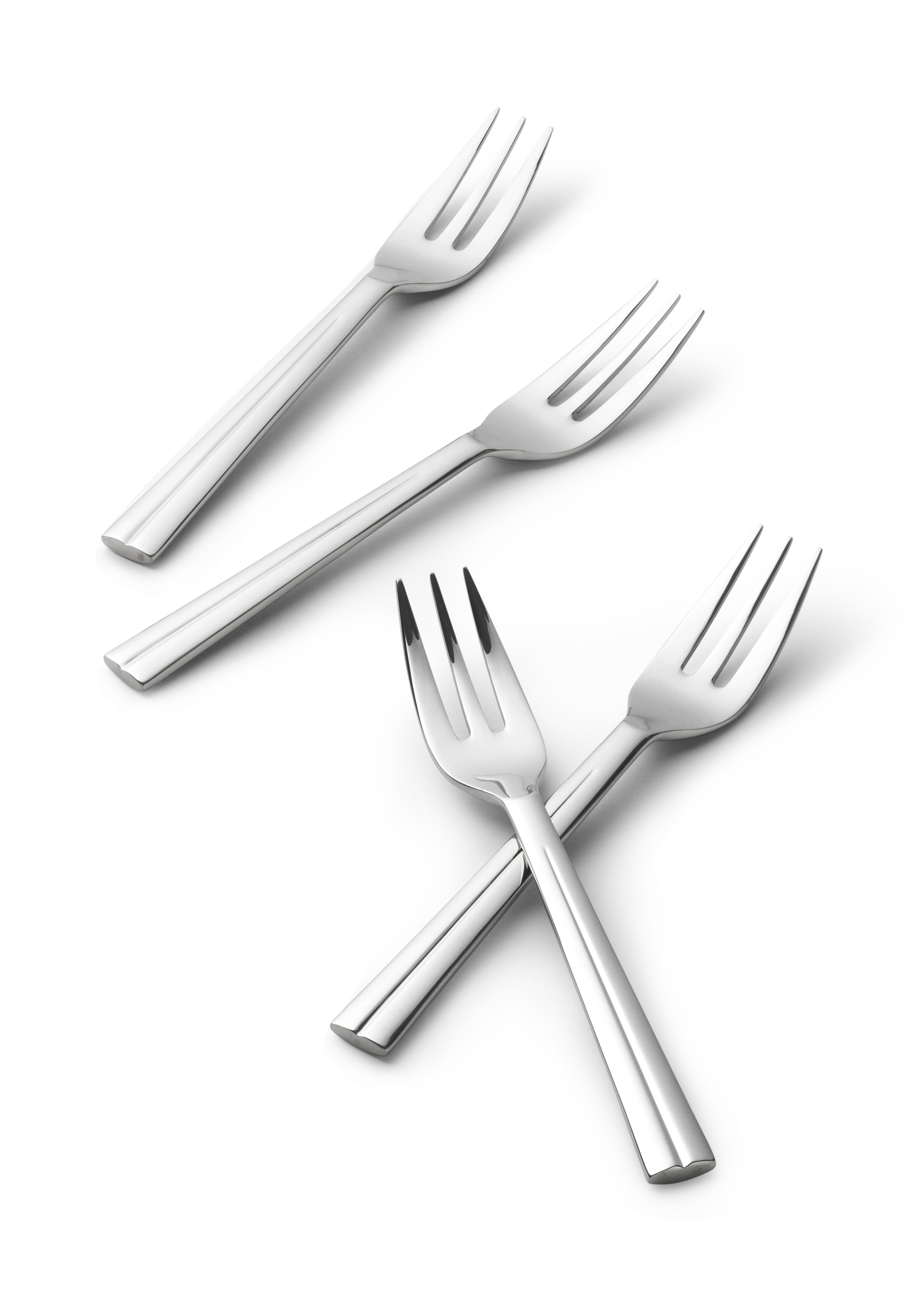 Cake fork 4 pcs. from Rosendahl in Steel color, made of Metal