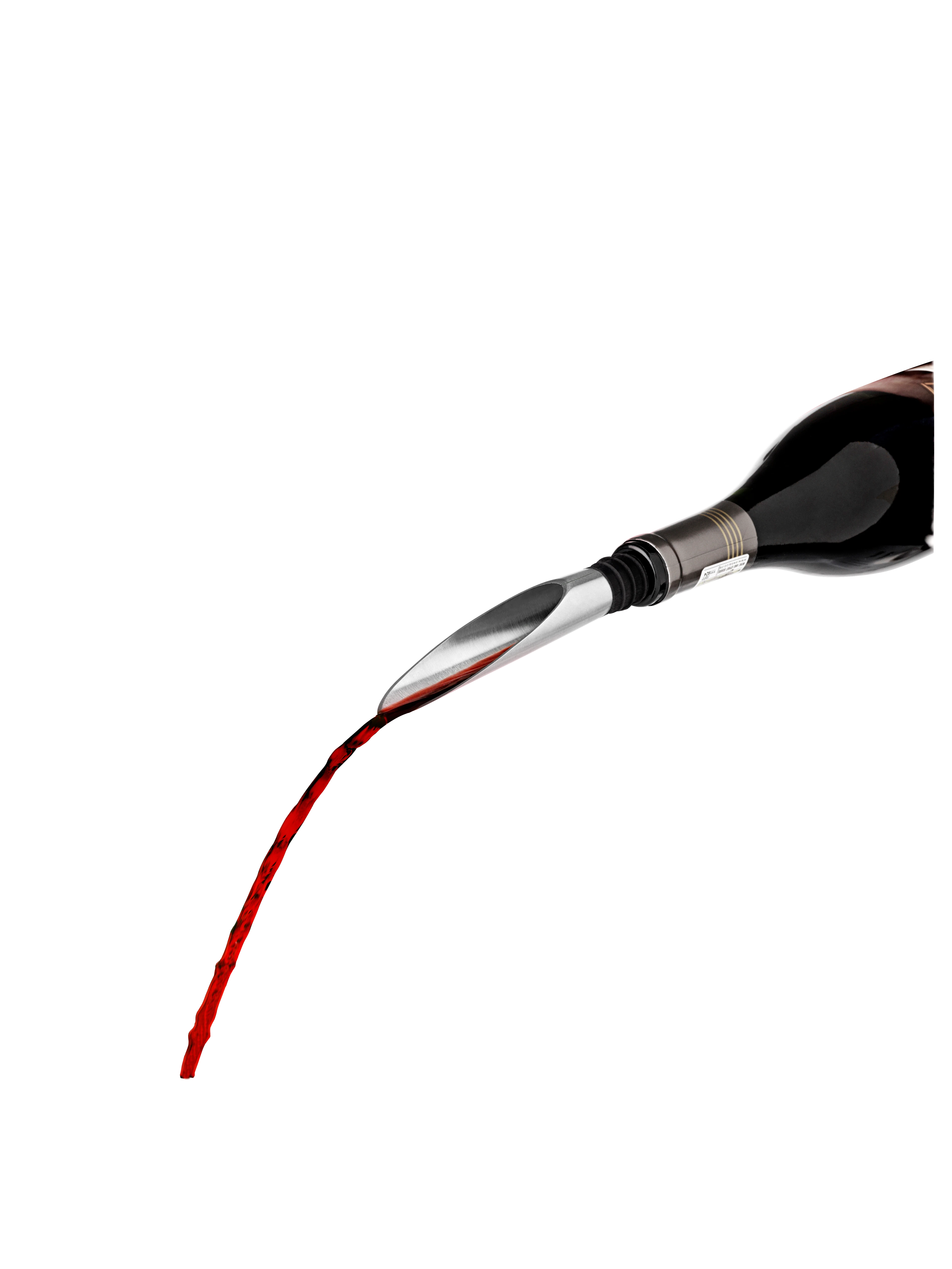 Wine Pourer H8 cm from Rosendahl in Black/Steel color, made of Metal