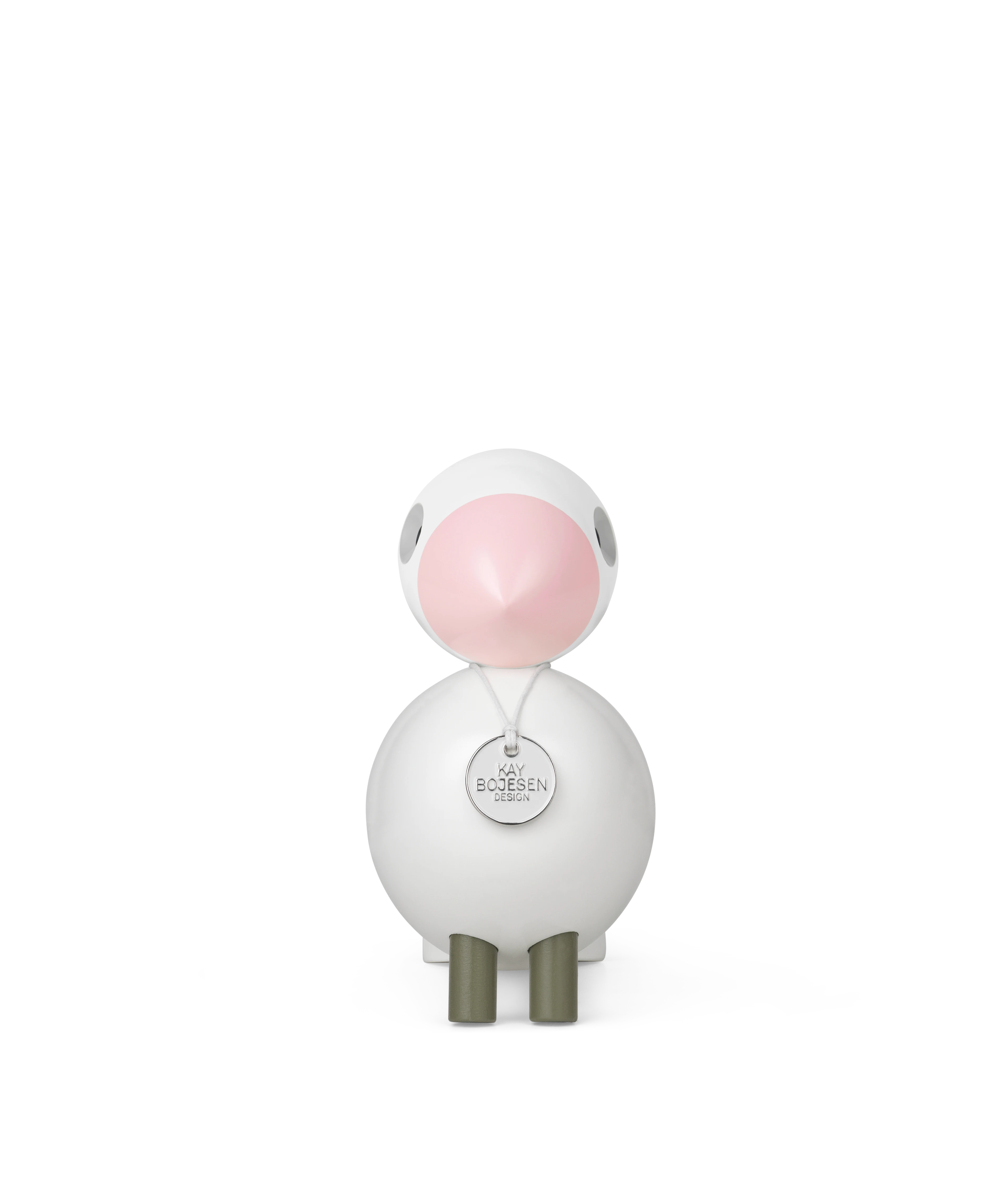 Love Songbird H15.5 cm from Kay Bojesen in White/Rose color, made of Wood