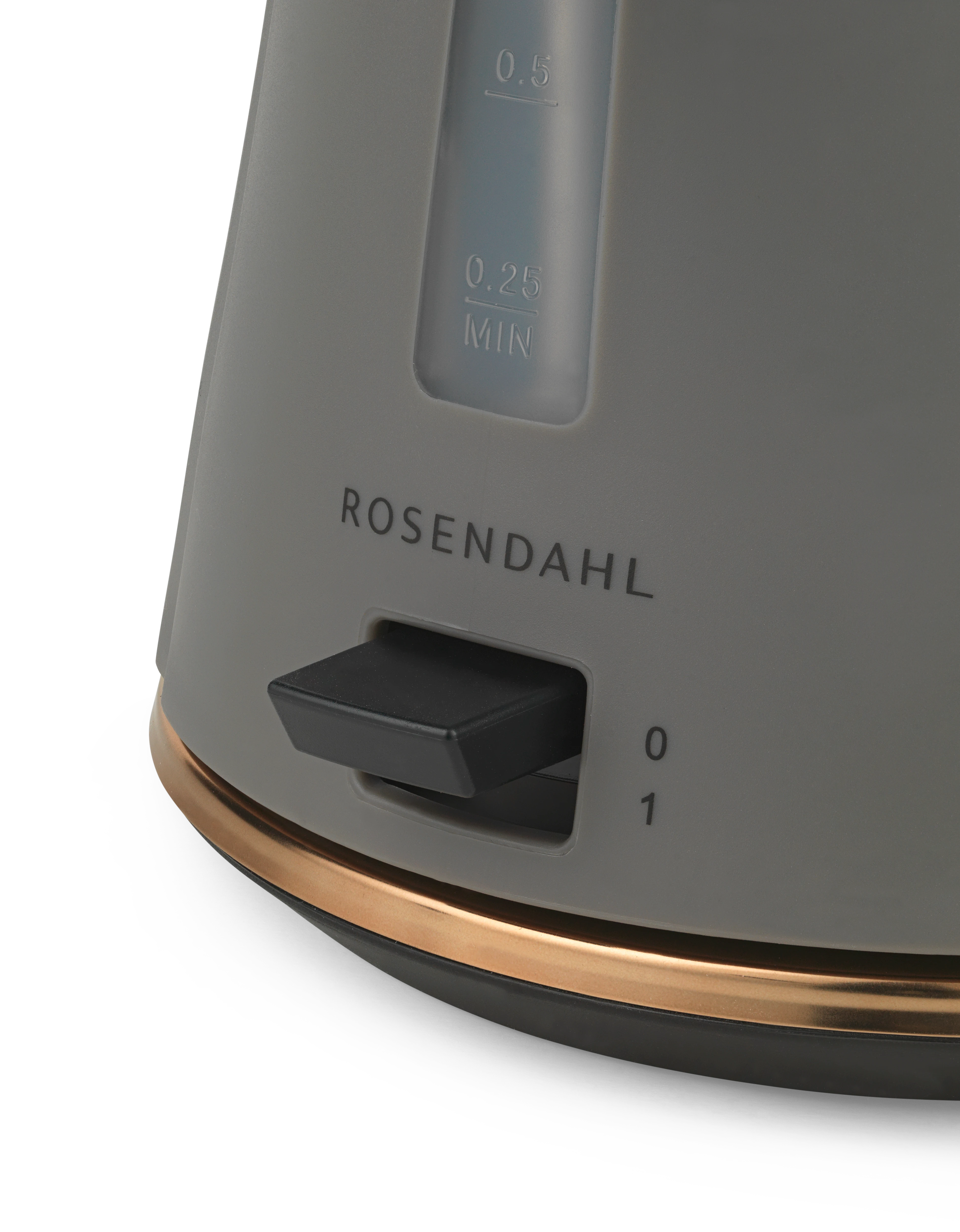 Electric kettle 1,4 l from Rosendahl in Ash/Patinated steel color, made of Plastic