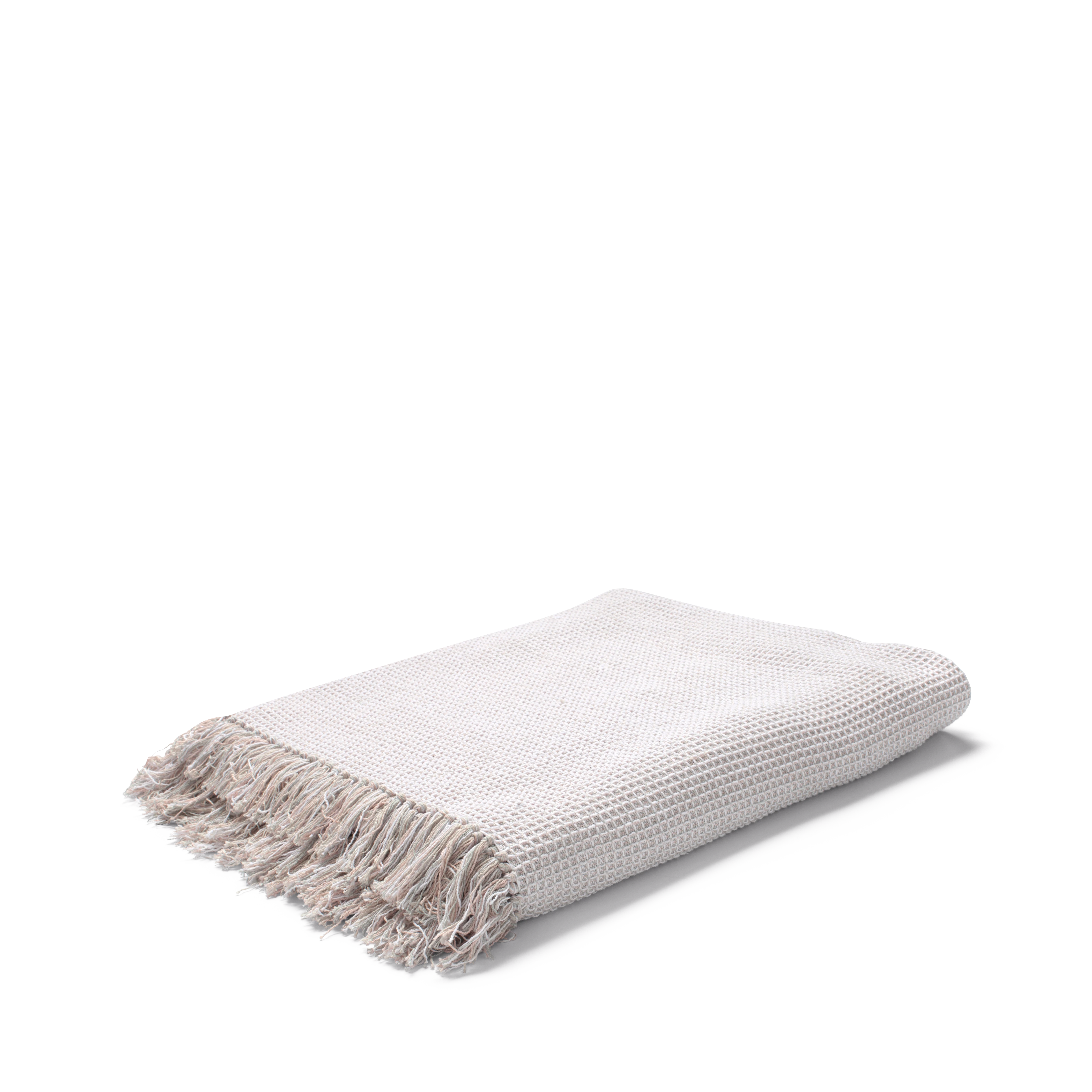 Sengeteppe 280x260 cm fra JUNA i fargen Nude, laget av Bomull