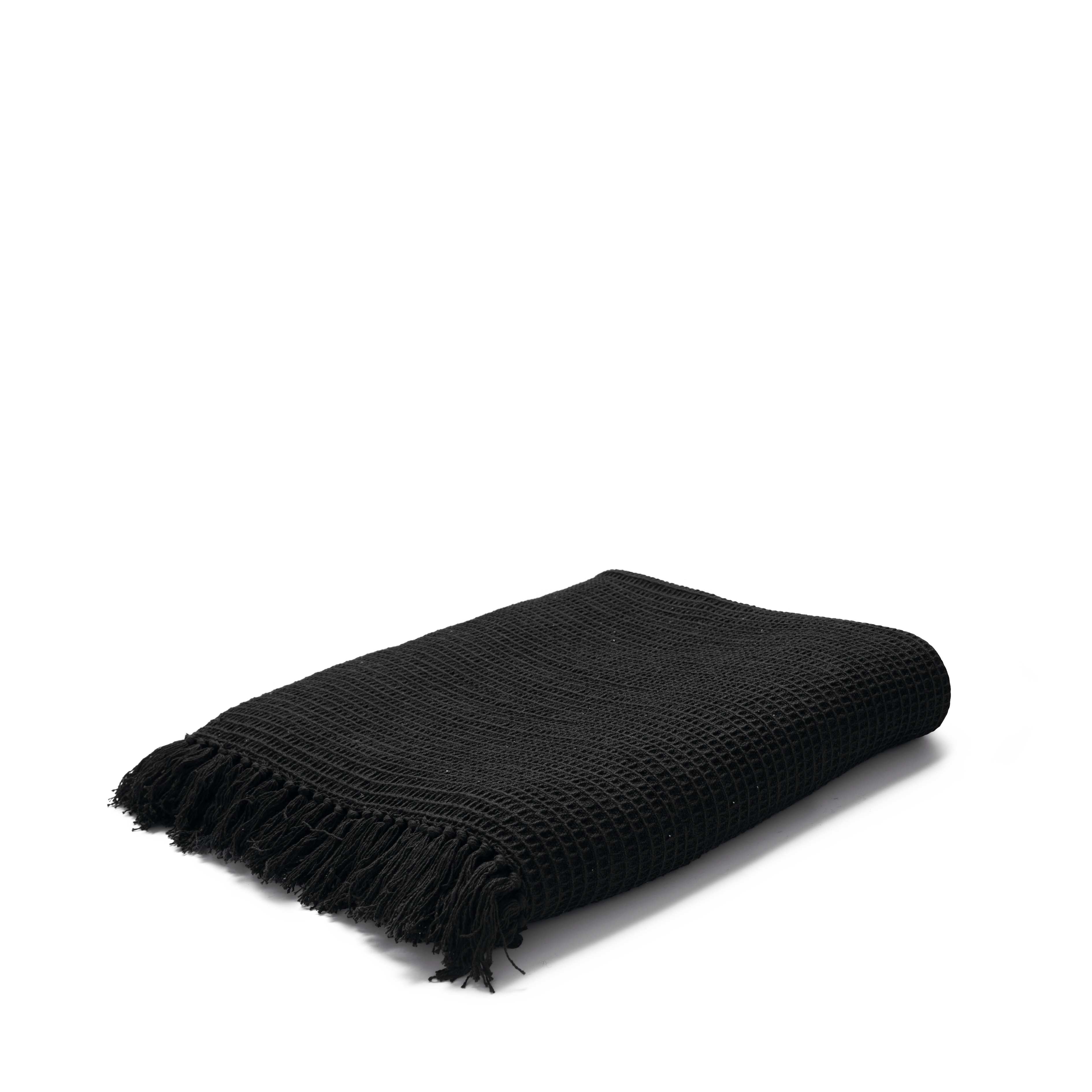 Tagesdecke 280x260 cm von JUNA in der Farbe Schwarz, hergestellt aus Baumwolle