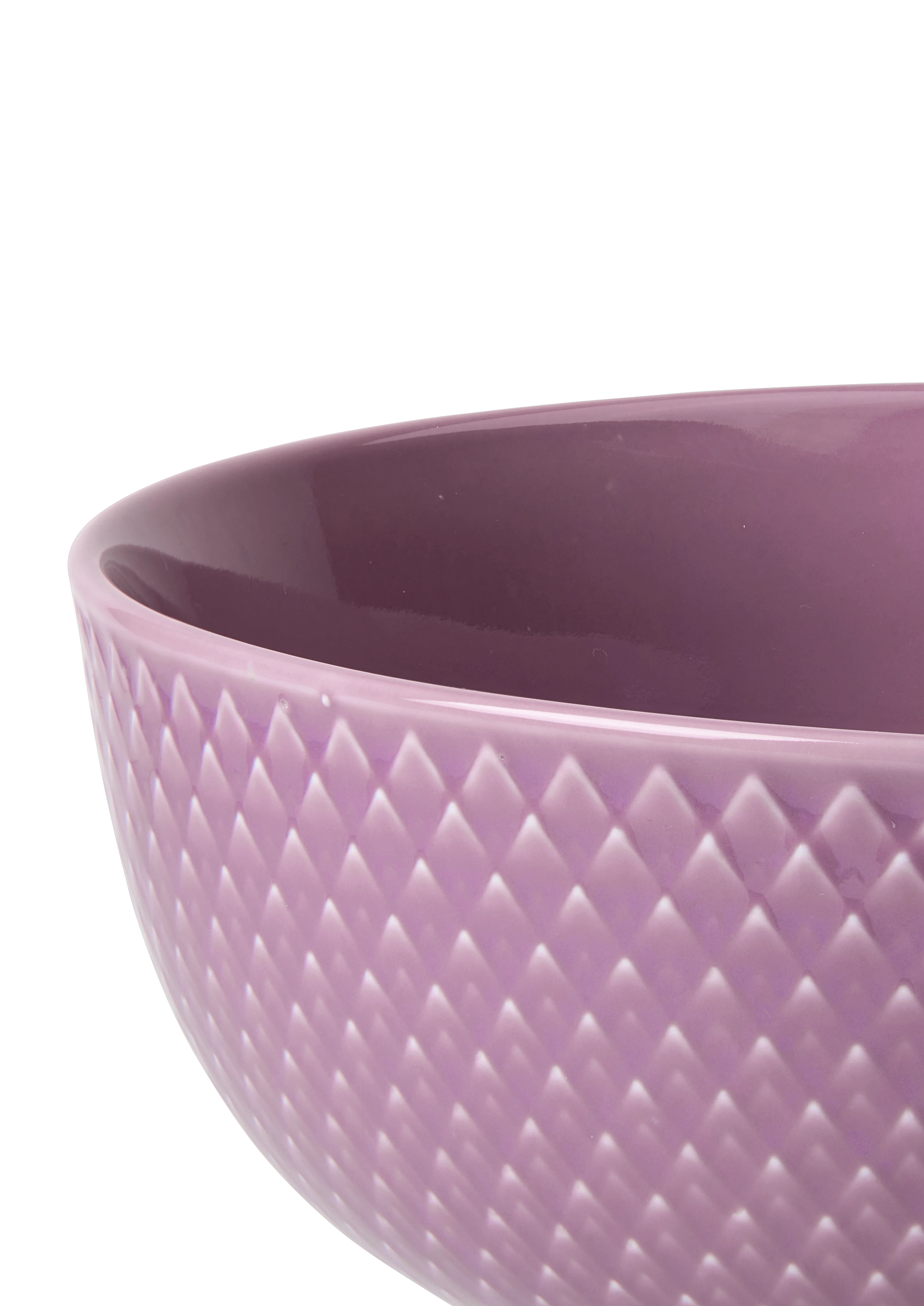 Bowl Ø15.5 cm from Lyngby Porcelæn in Purple color, made of Ceramics