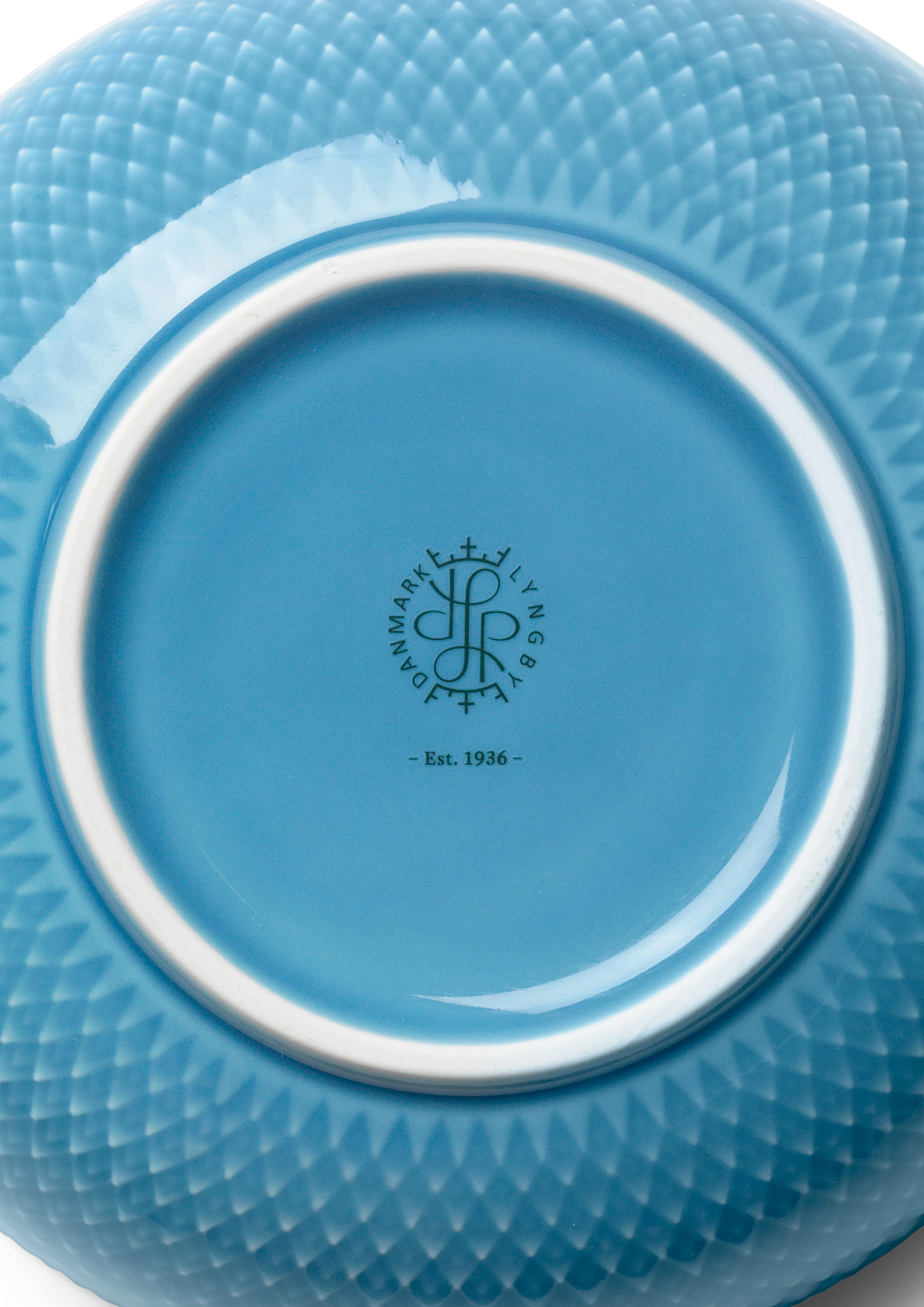 Schale Ø15.5 cm von Lyngby Porcelæn in der Farbe Blau, hergestellt aus Keramik