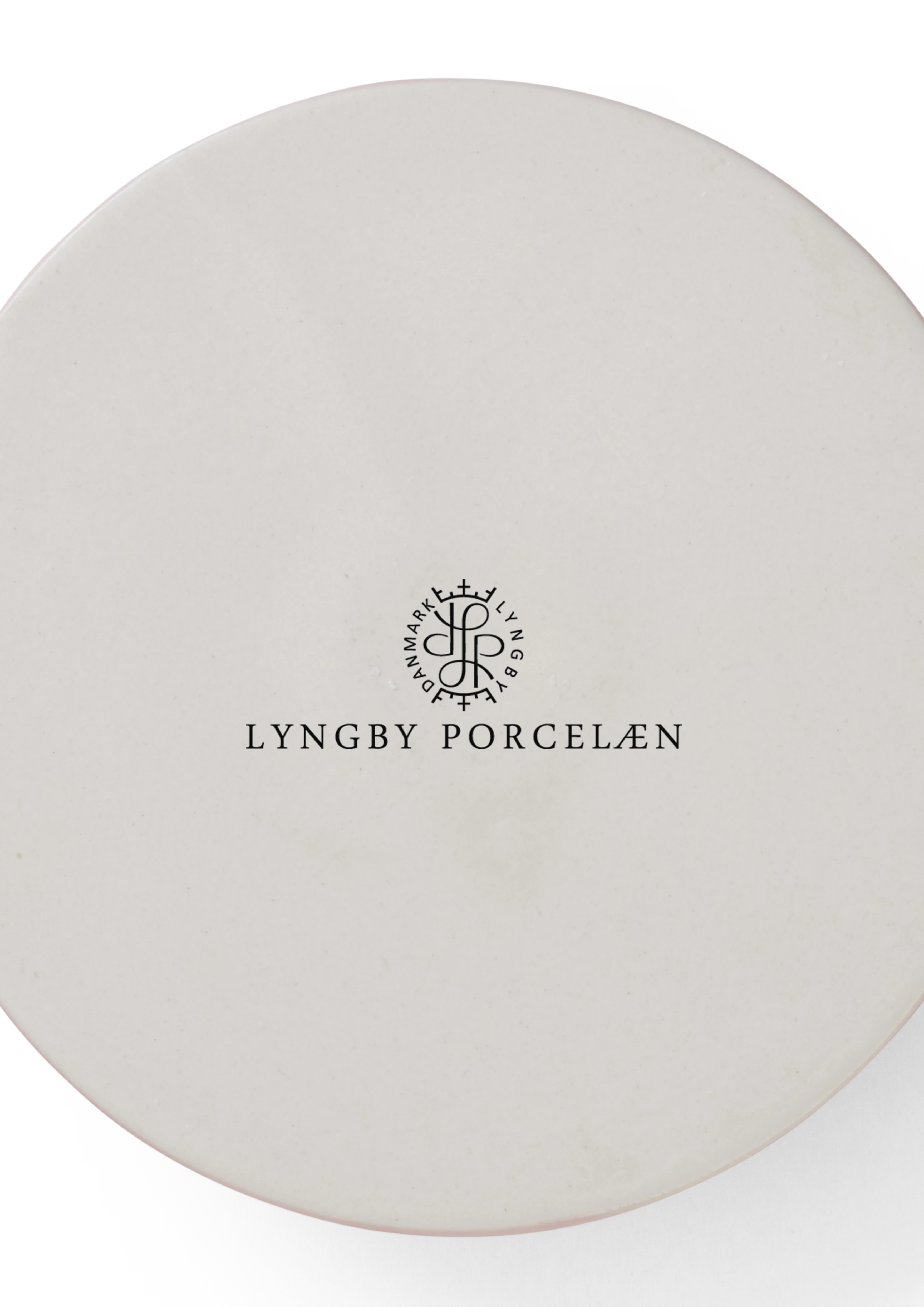 Candle holder H3 cm from Lyngby Porcelæn in Rose color, made of Ceramics