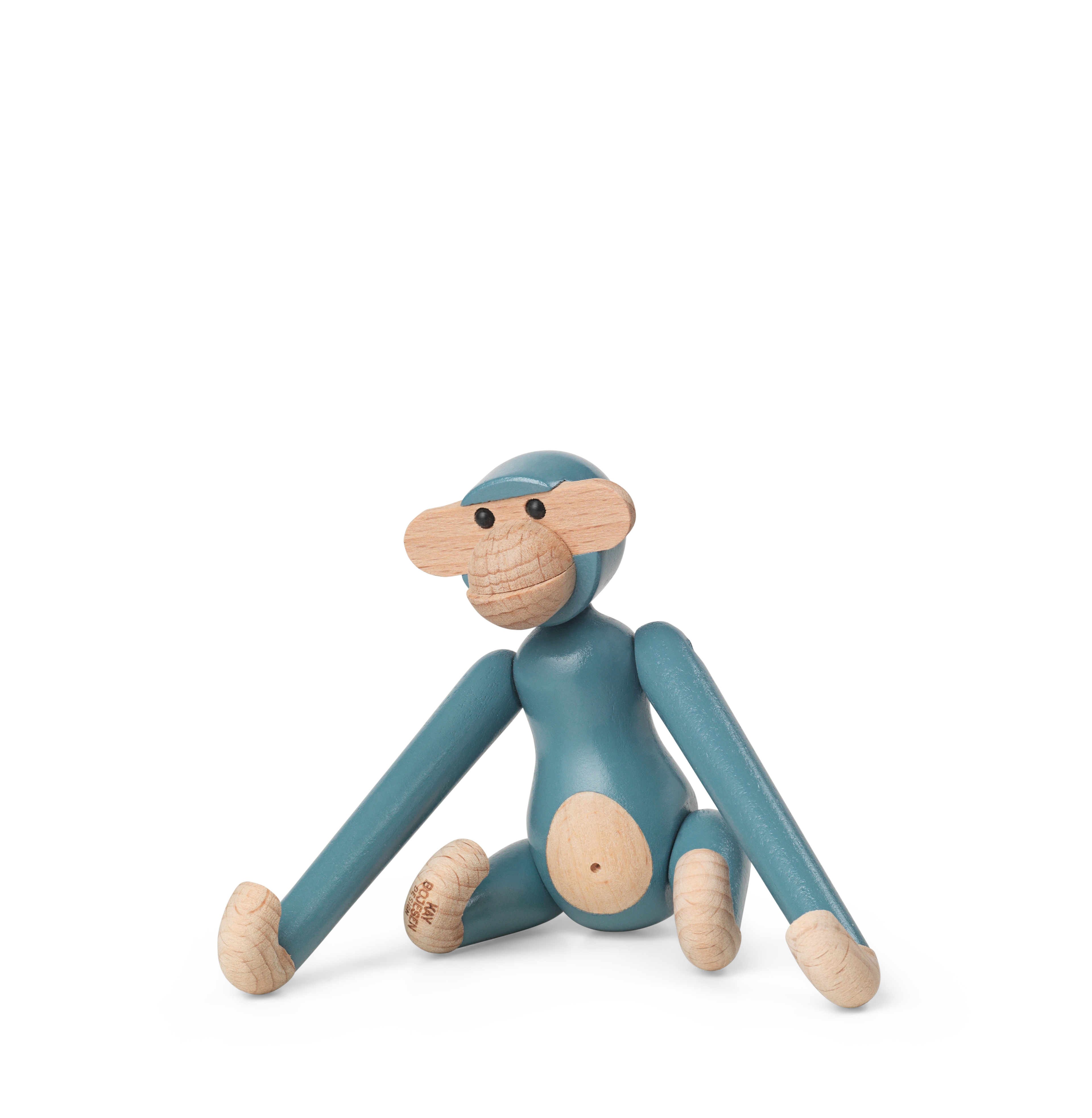 Monkey mini from Kay Bojesen in Vintage Blue color, made of Wood