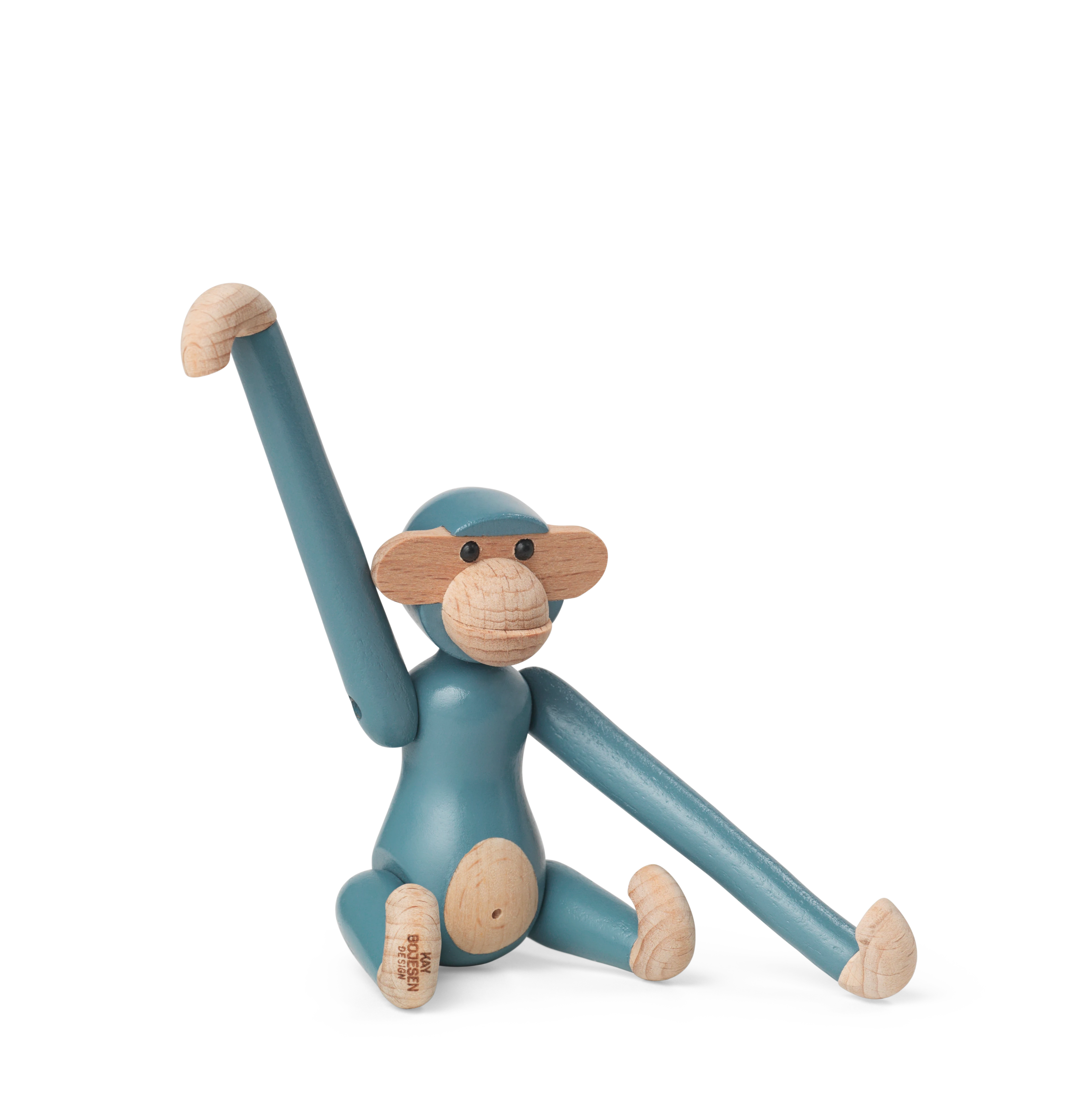 Monkey mini from Kay Bojesen in Vintage Blue color, made of Wood