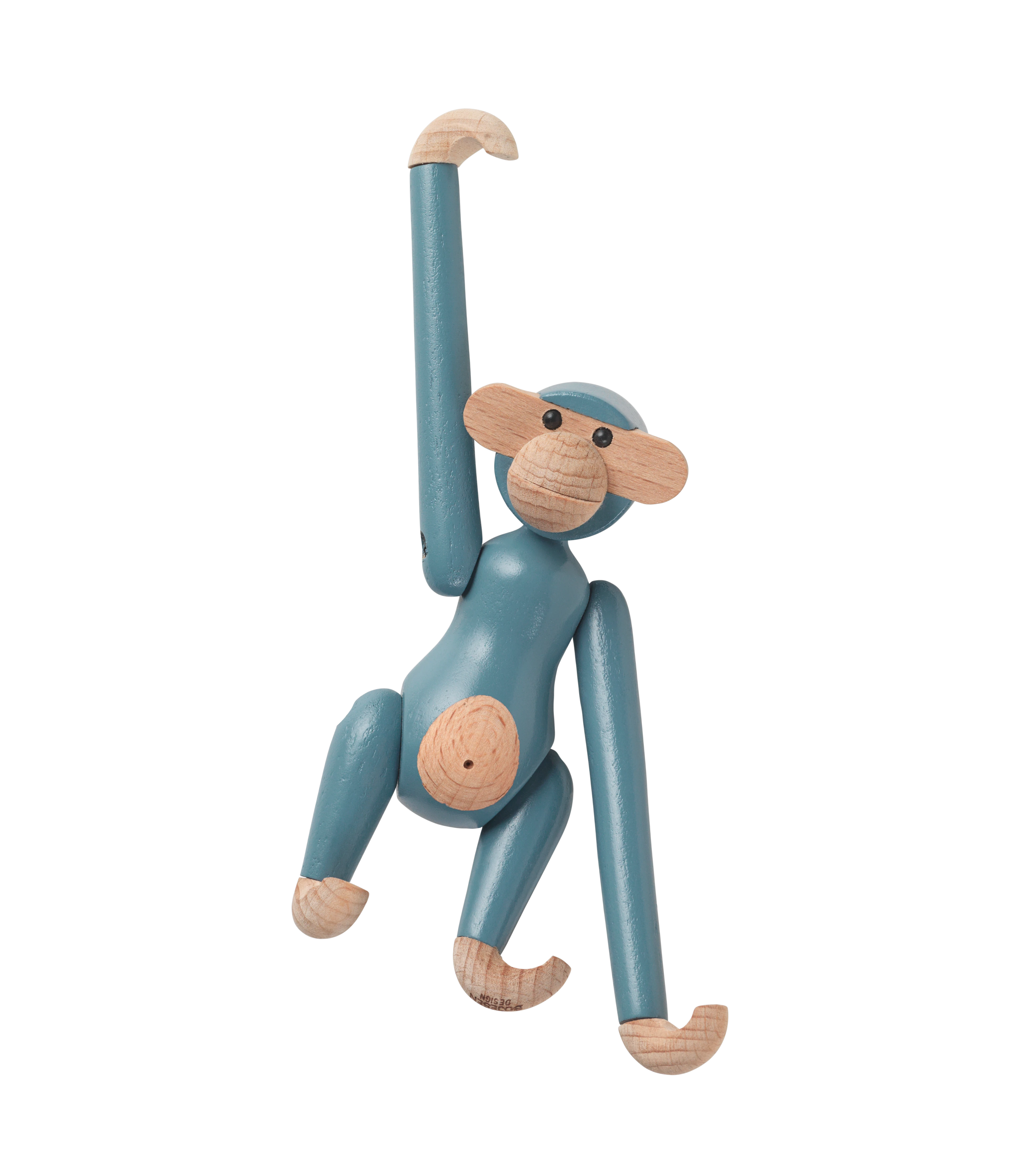 Monkey mini from Kay Bojesen in Vintage Blue color, made of Wood