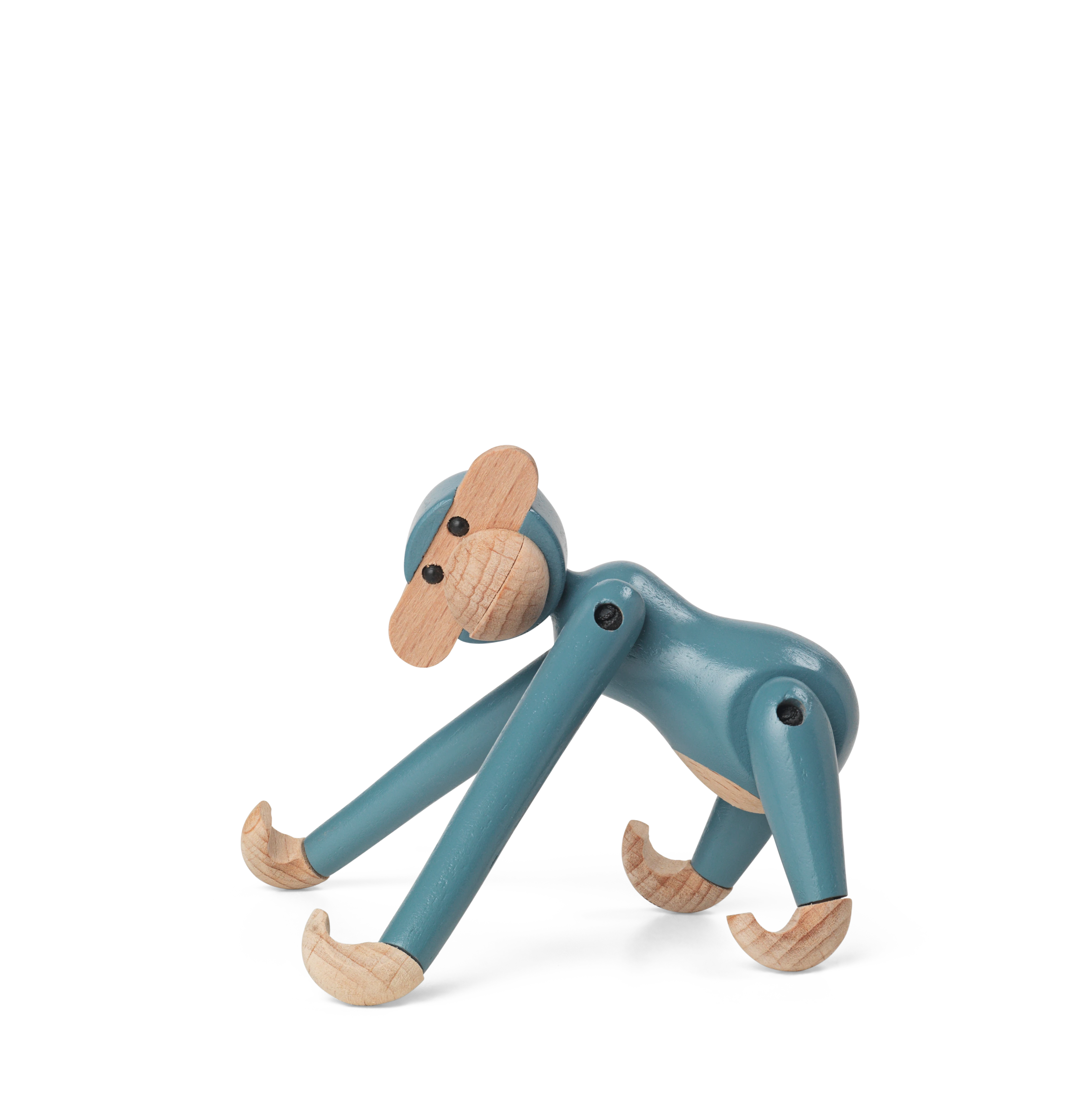 Monkey mini from Kay Bojesen in Vintage Blue color, made of Wood