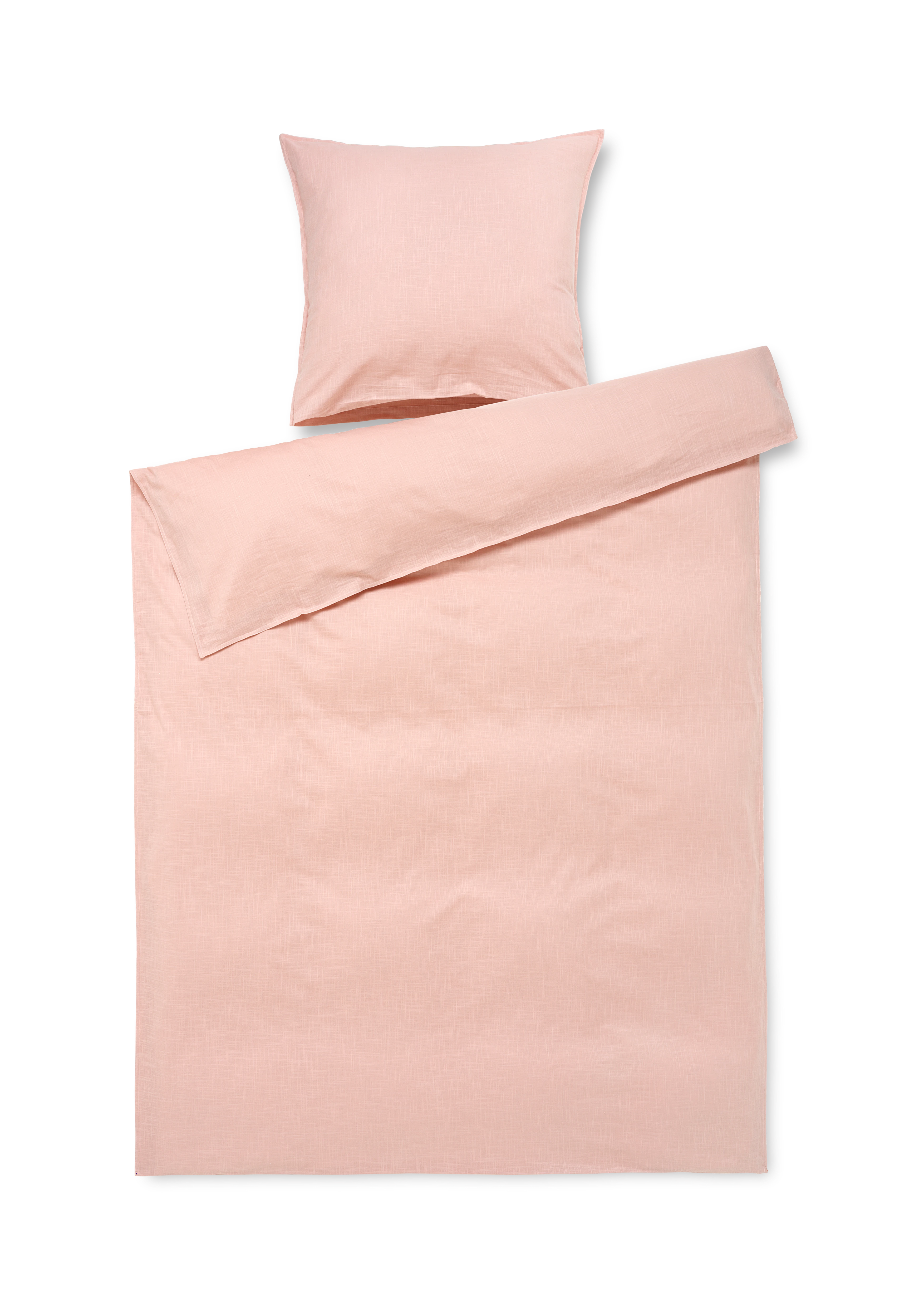 Bed linen 140x220 cm from JUNA in Dusty rose color, made of Cotton