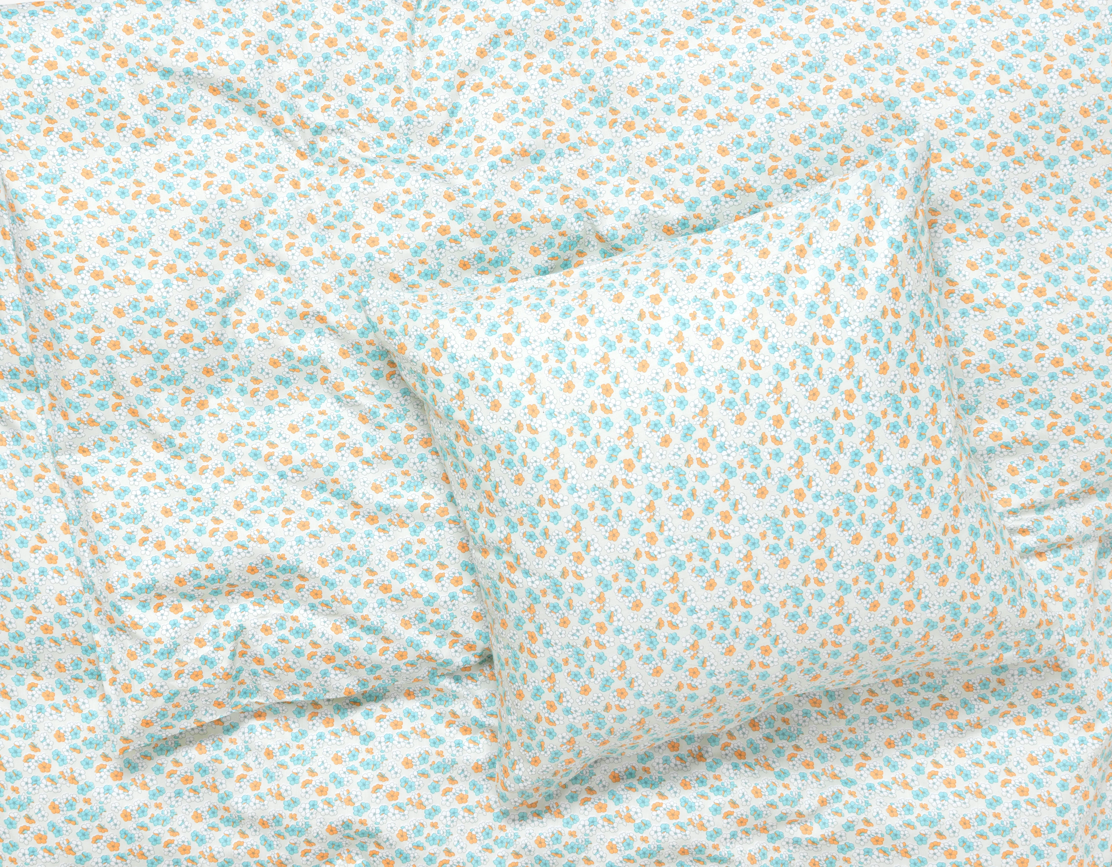 Bed linen 140x200 cm from JUNA in Mint color, made of Cotton sateen