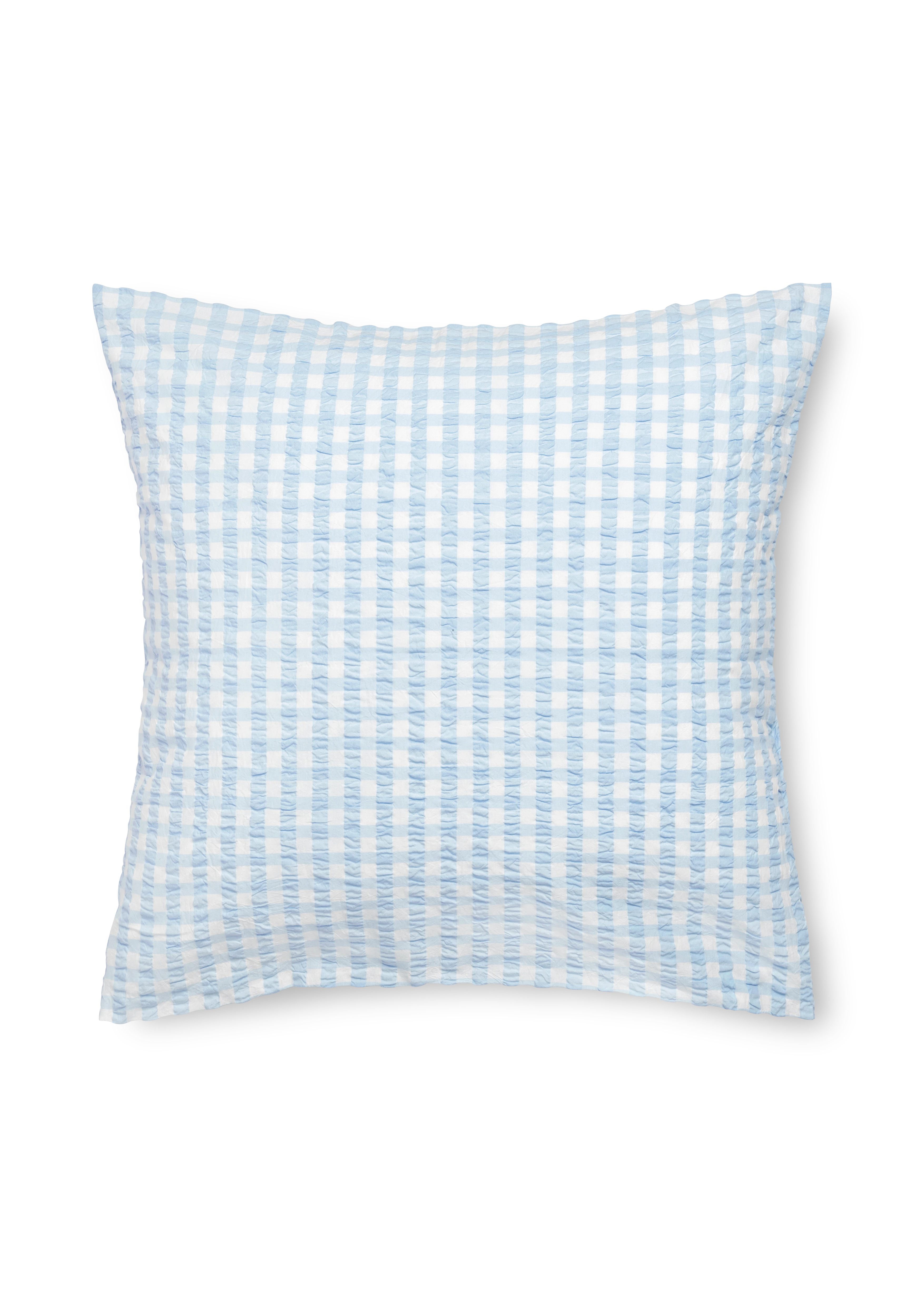 Pudebetræk 63x60 cm fra JUNA i farven Lys blå/Hvid, lavet af Bomuld
