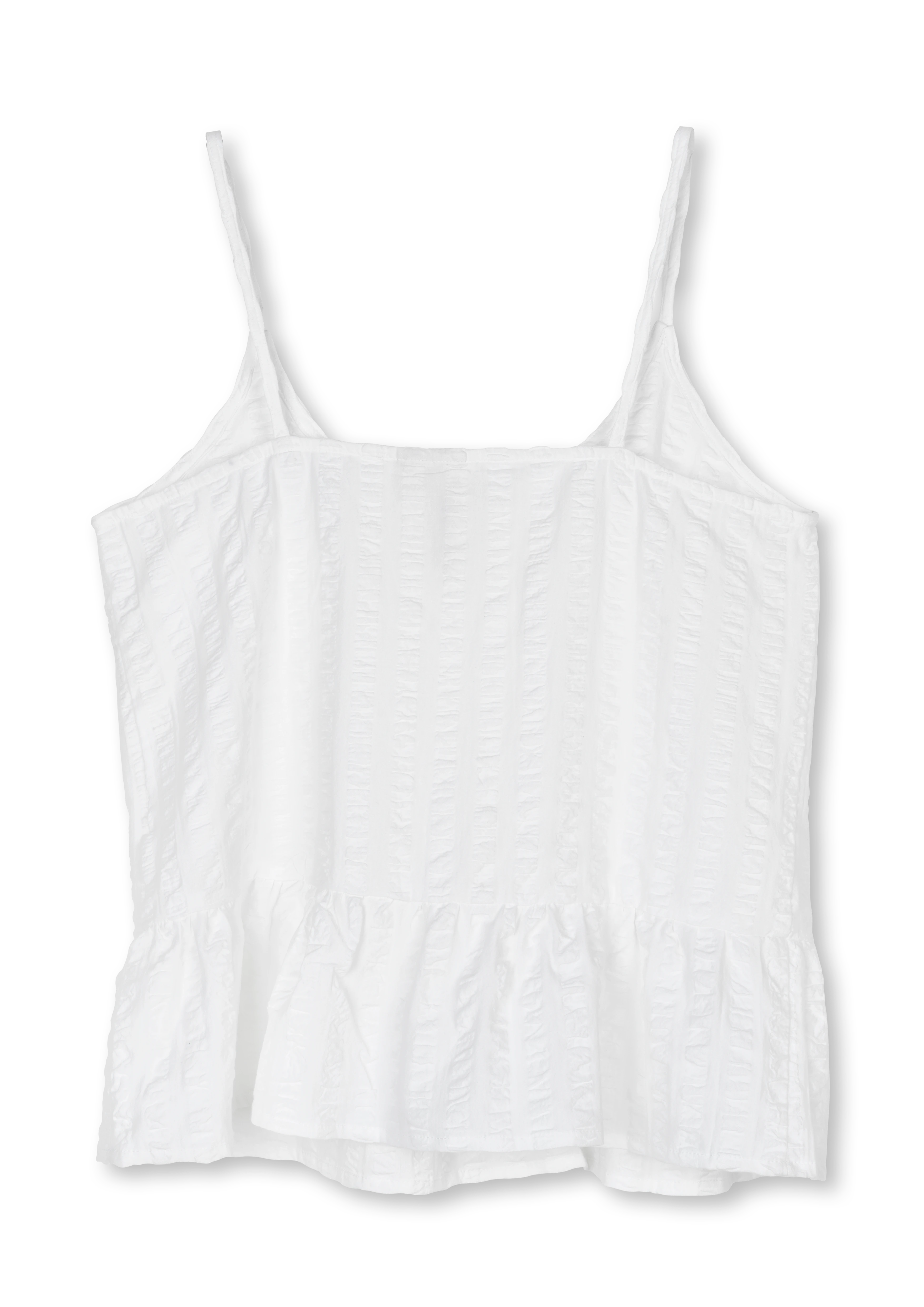 Liv chemise M/L from JUNA in White/White color, made of Cotton