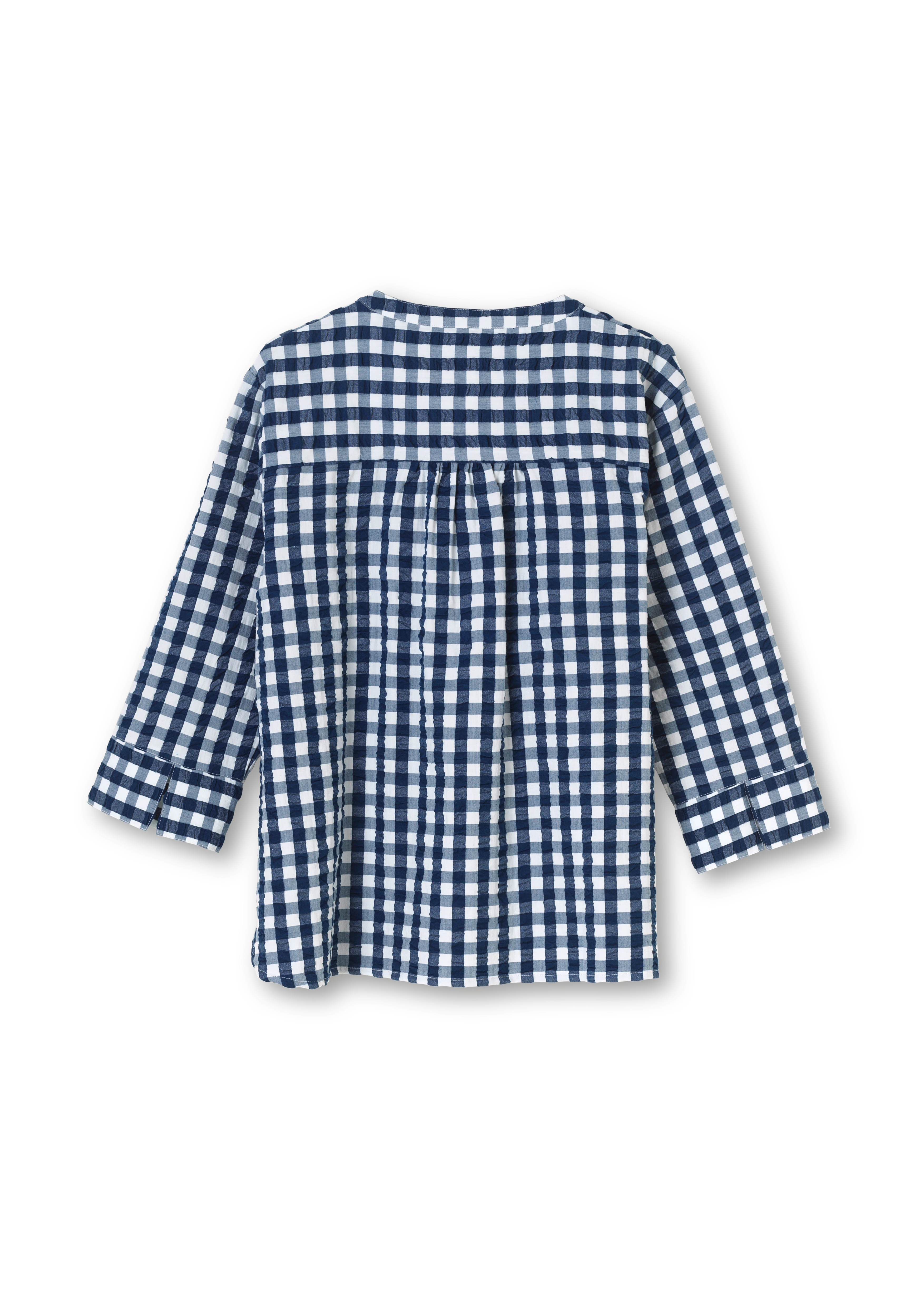 Irene shirt XS från JUNA i färgen Mörkblå/Vit, tillverkad av Bomull