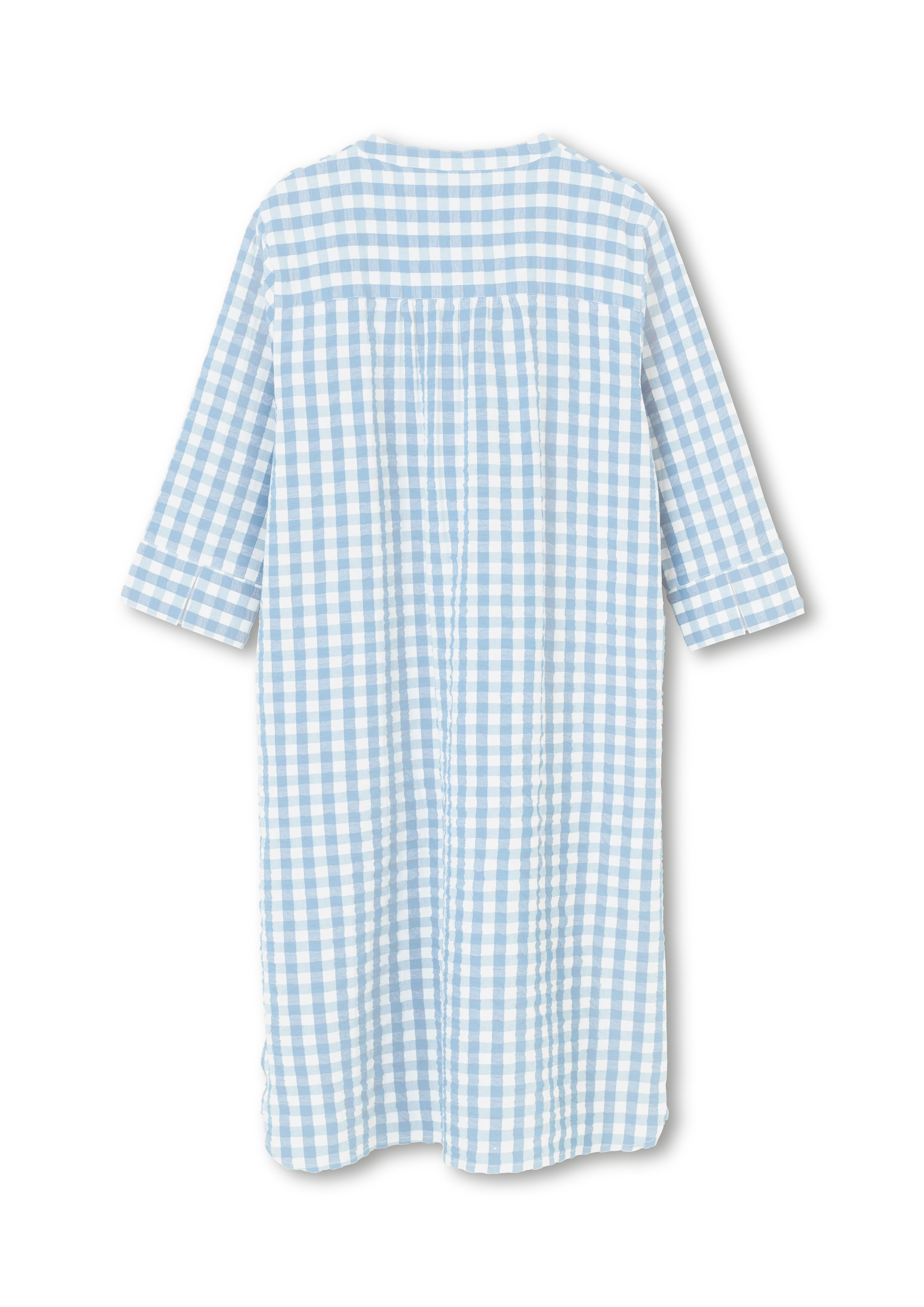 Sonja dress XS från JUNA i färgen Ljusblå/Vit, tillverkad av Bomull