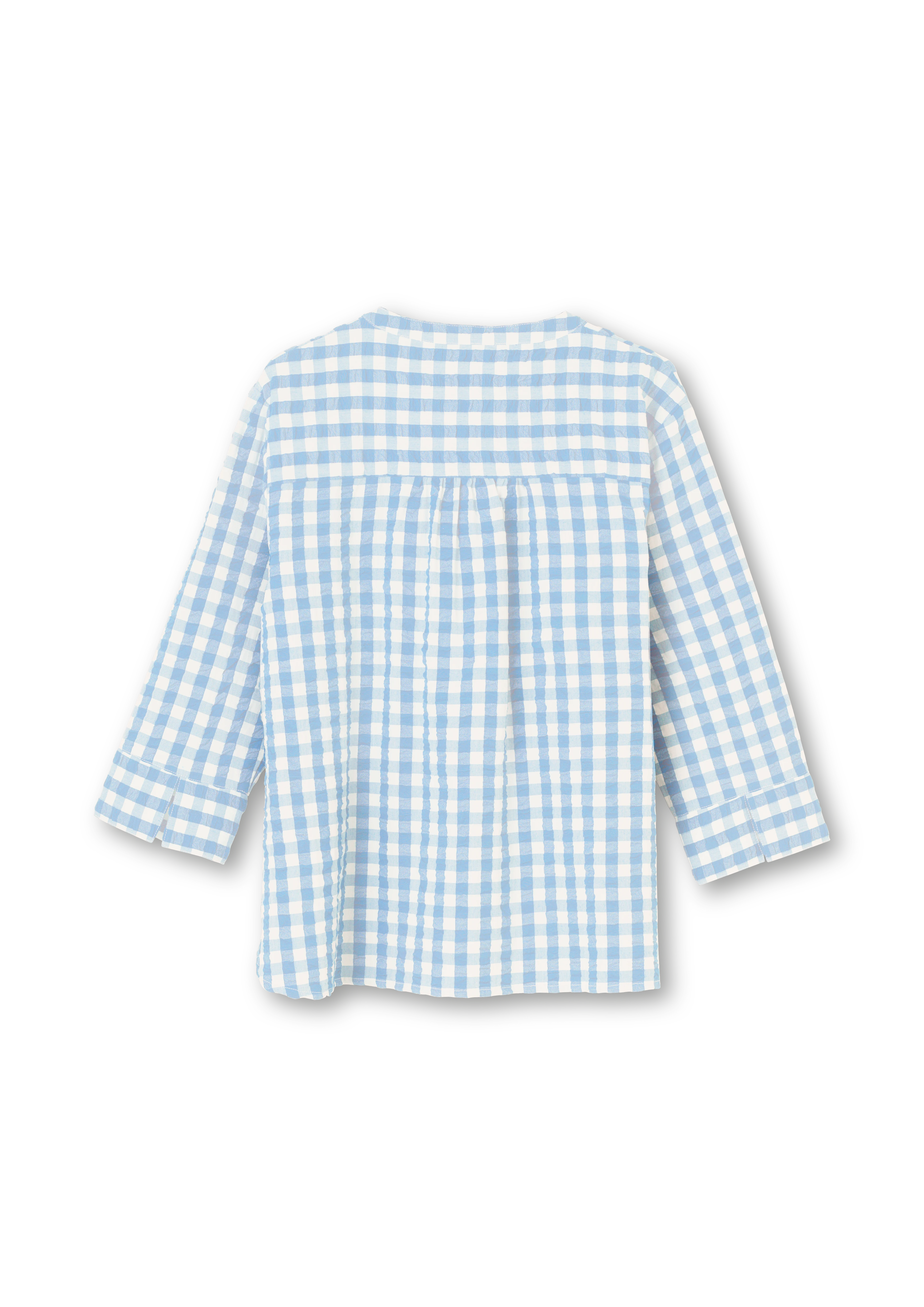 Irene shirt S/M fra JUNA i farven Lys blå/Hvid, lavet af Bomuld