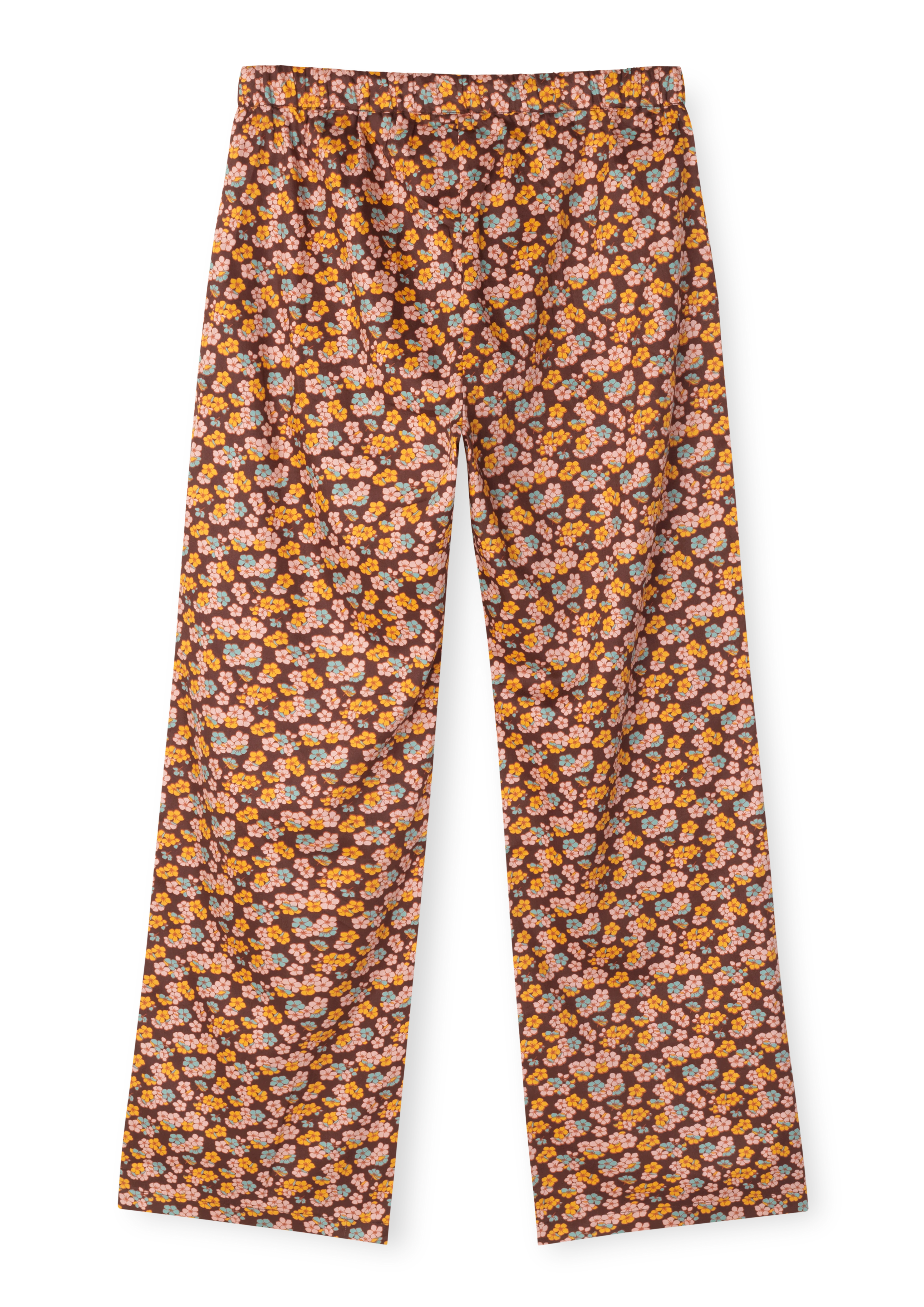 Tanja pants S/M from JUNA in Chocolate color, made of Cotton sateen