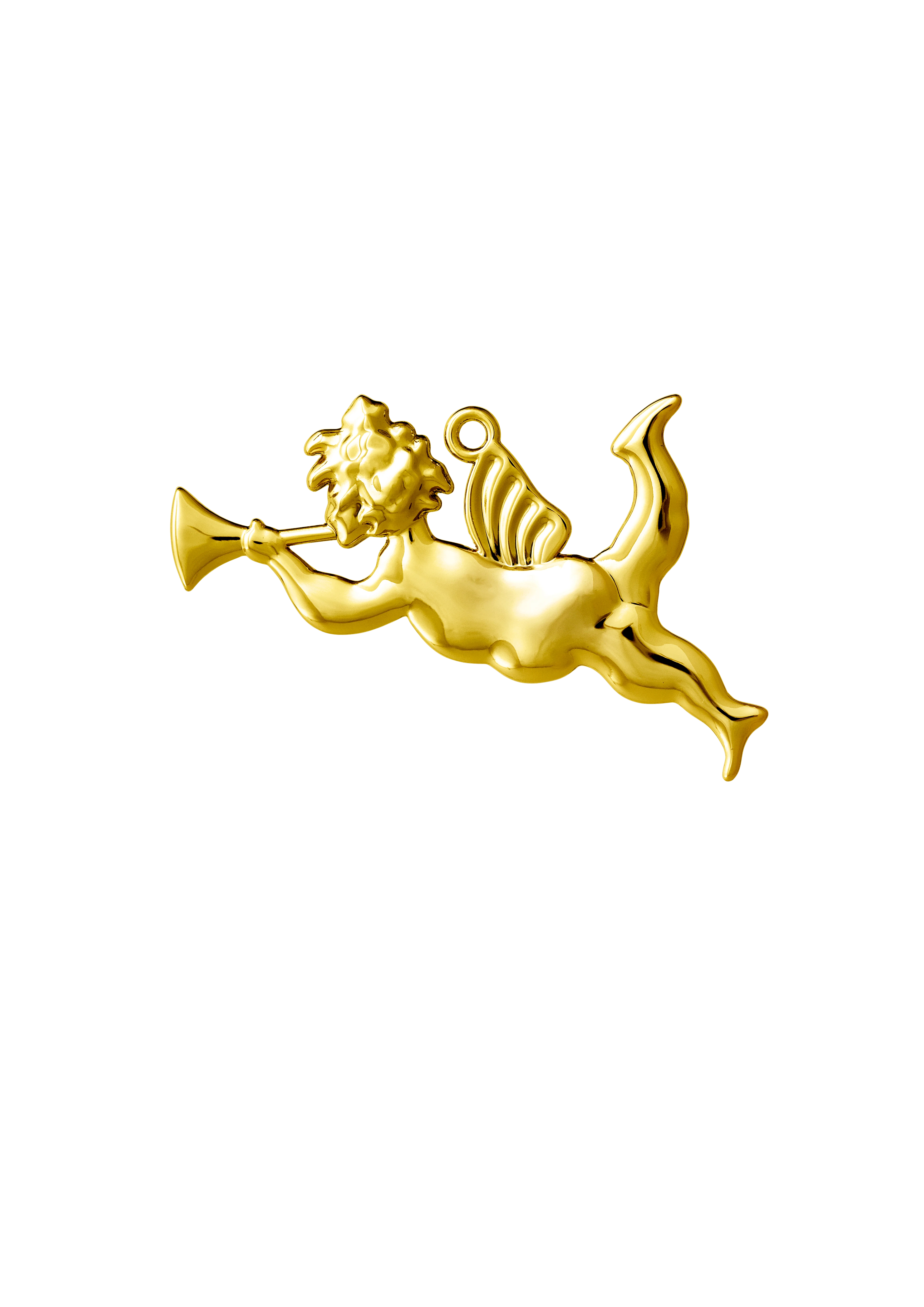 Trumpet angel H6.5 from Rosendahl in Gold Plated color, made of Metal