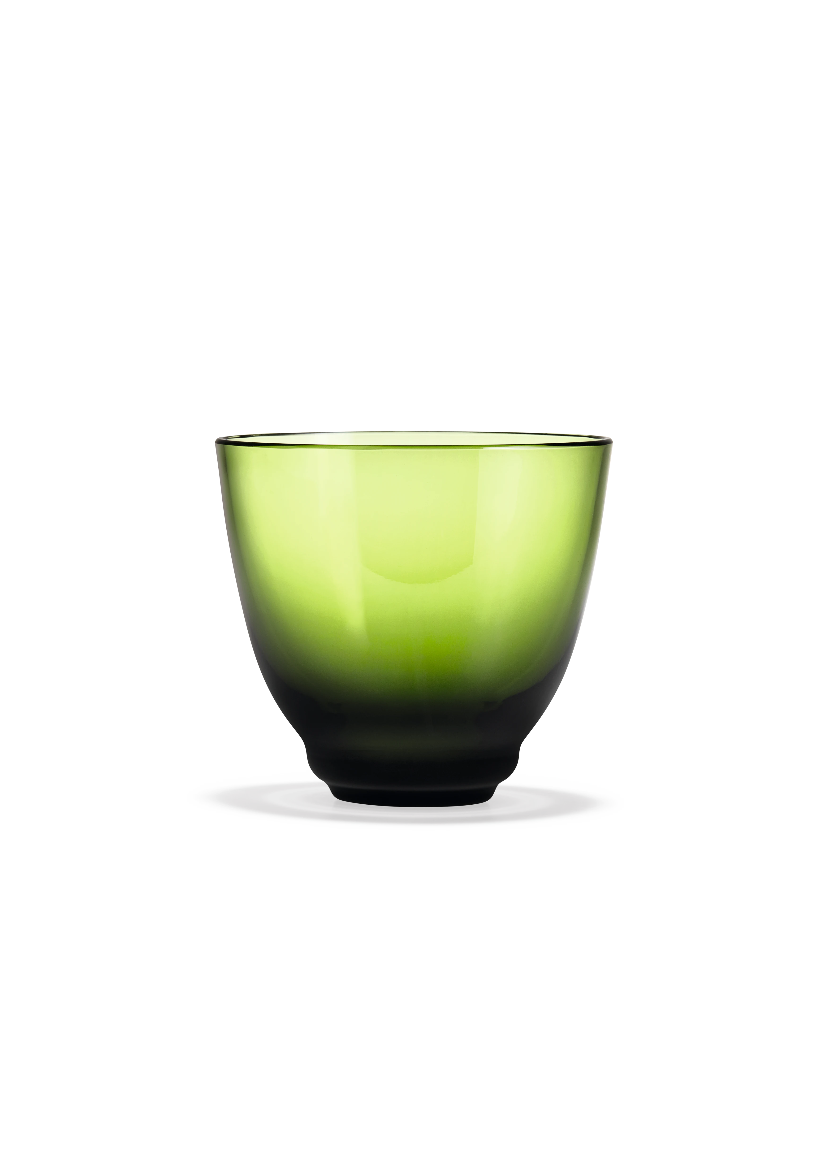 Vannglass 35 cl fra Holmegaard i fargen Olivengrønn, laget av Glass