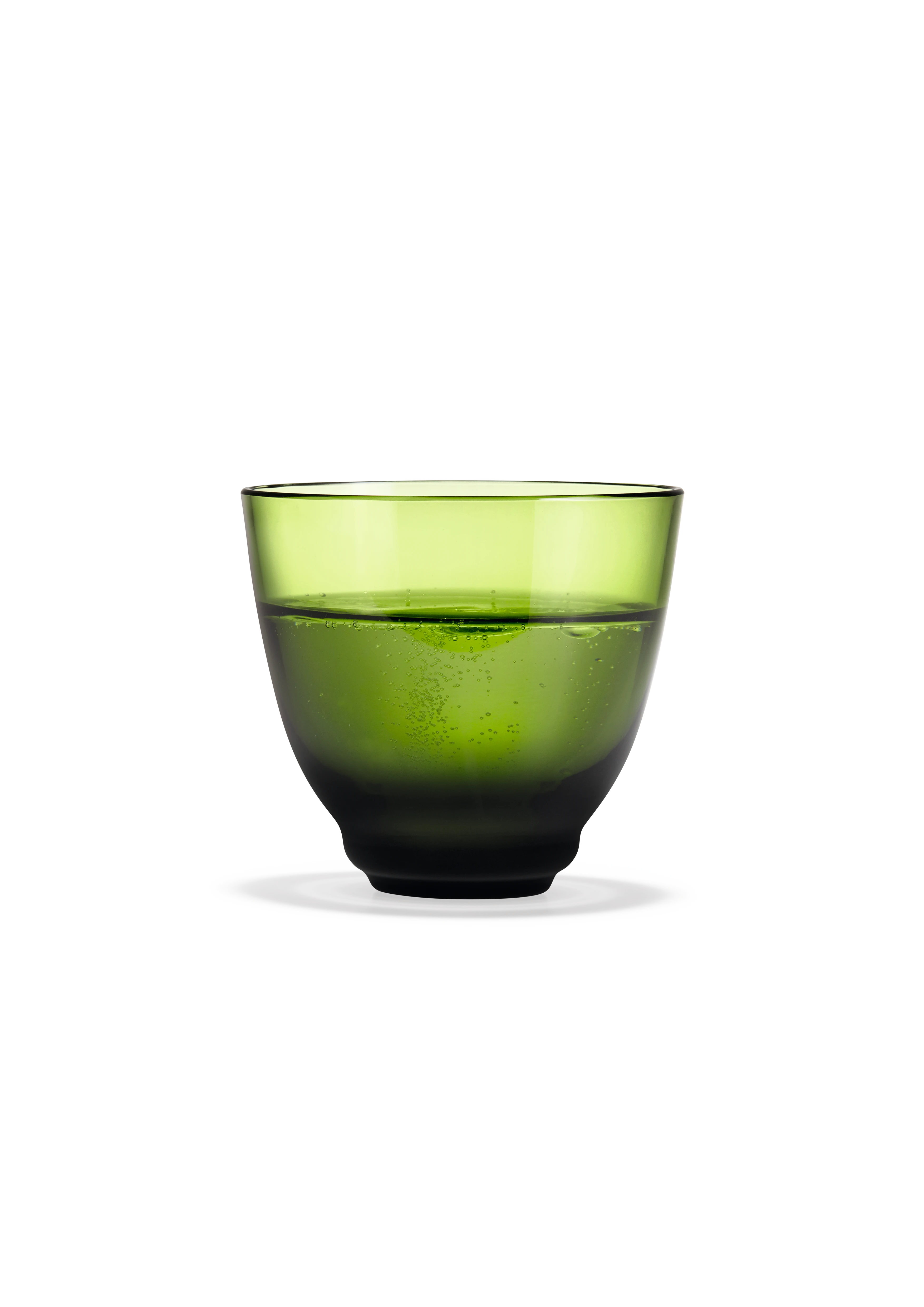 Vannglass 35 cl fra Holmegaard i fargen Olivengrønn, laget av Glass
