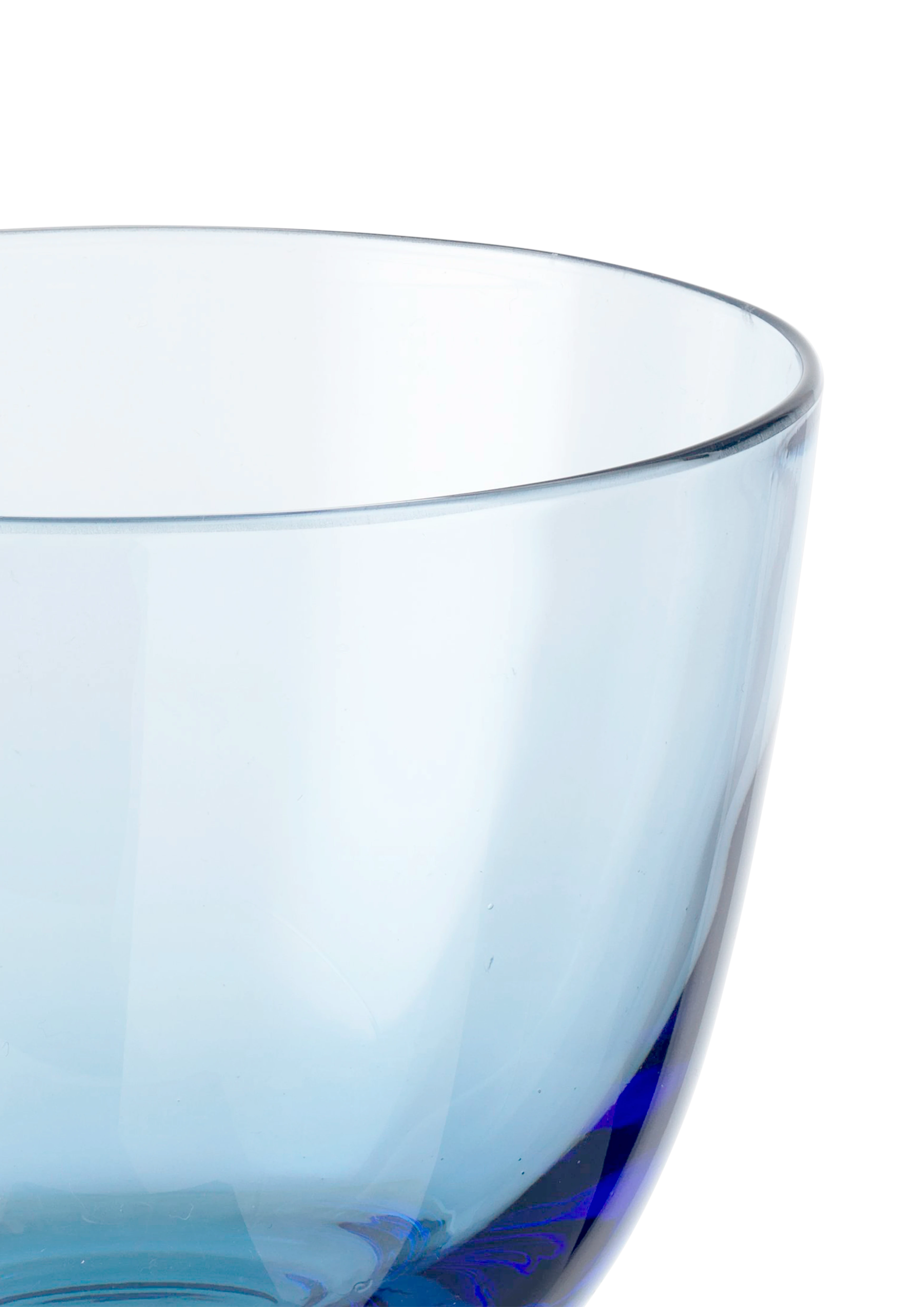Vannglass 35 cl fra Holmegaard i fargen Blå, laget av Glass