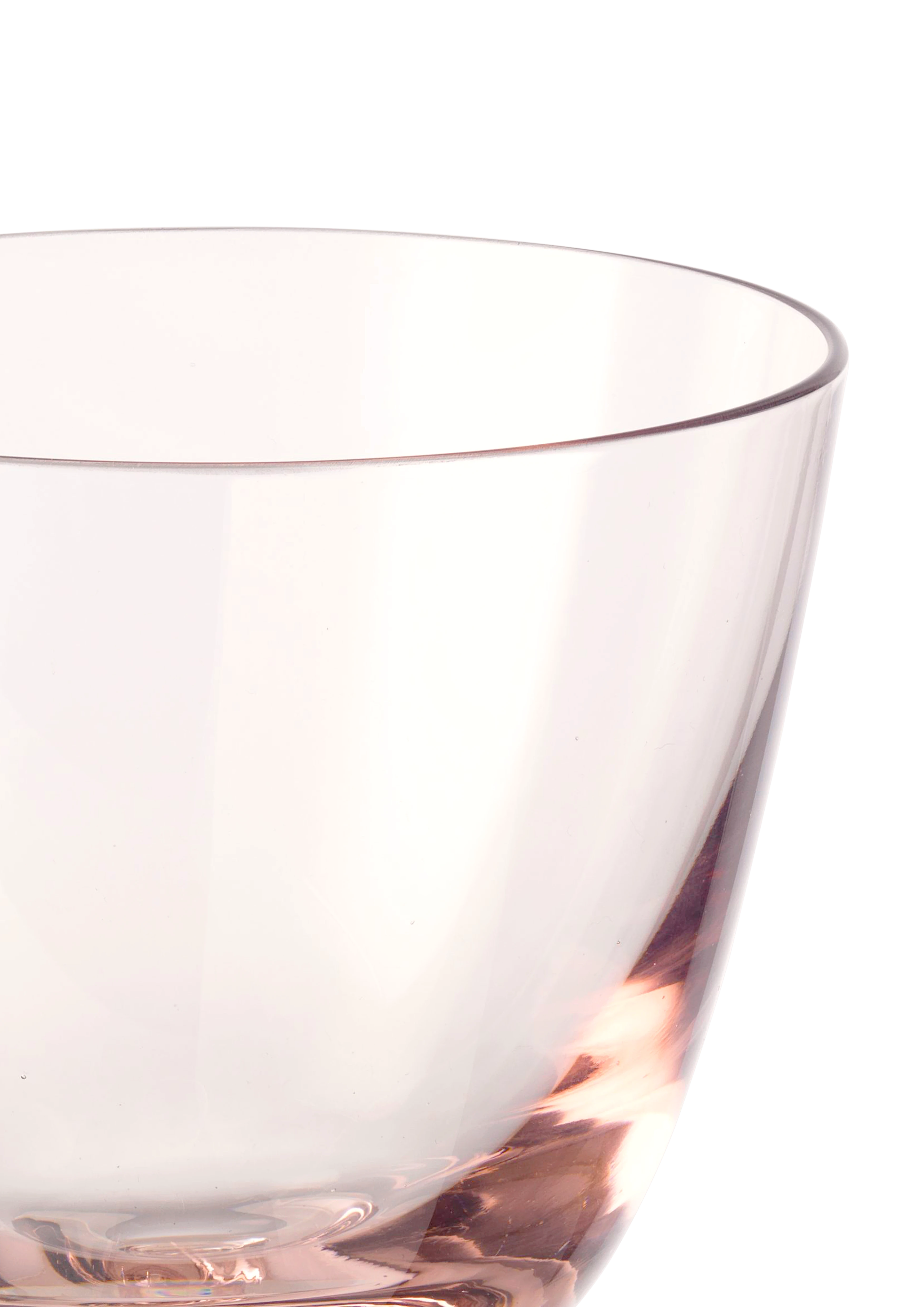 Glass med stett 35 cl fra Holmegaard i fargen Rosa, laget av Glass