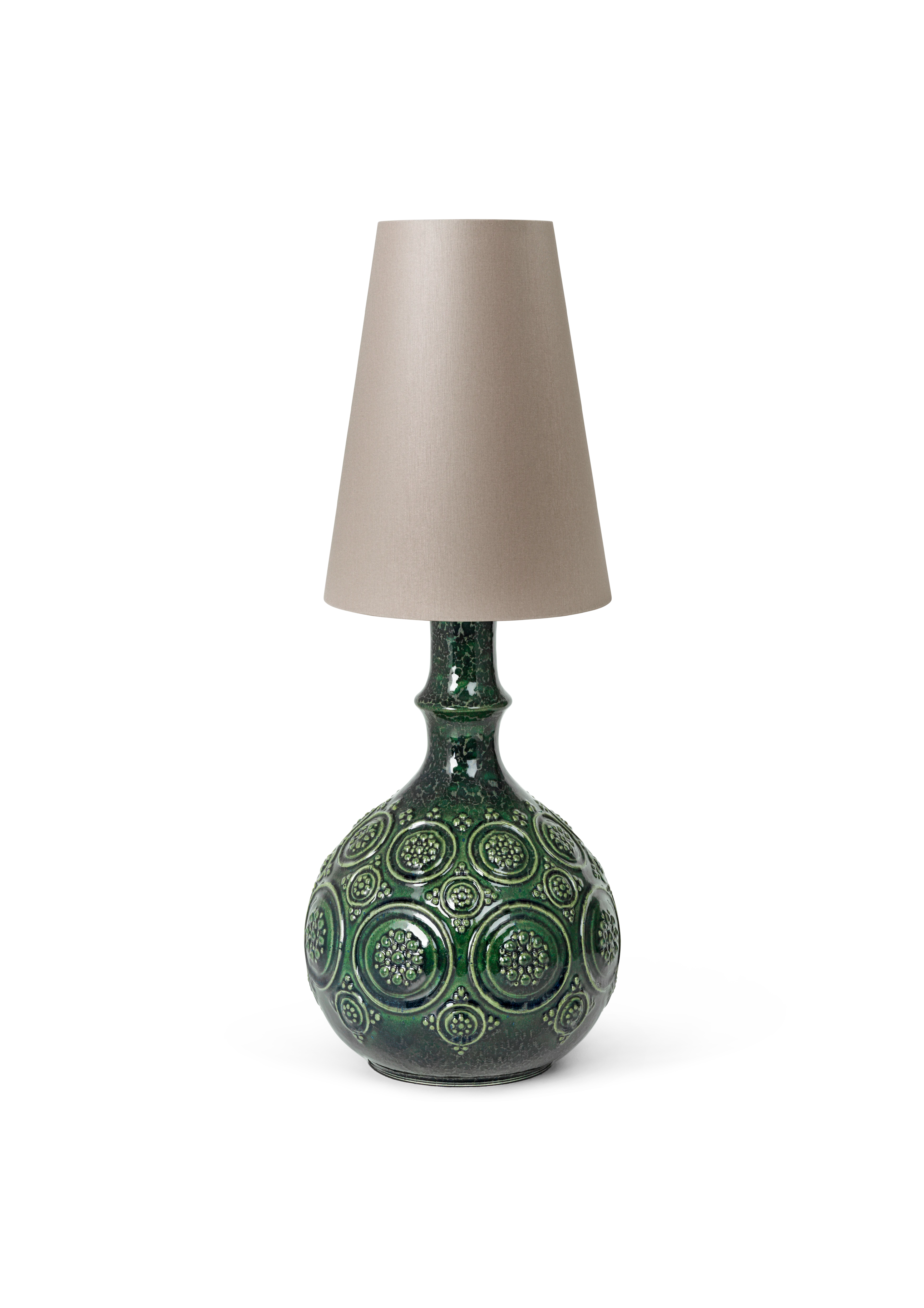 Magic Lamp H25,5 from Bjørn Wiinblad in Dark green color, made of Ceramics