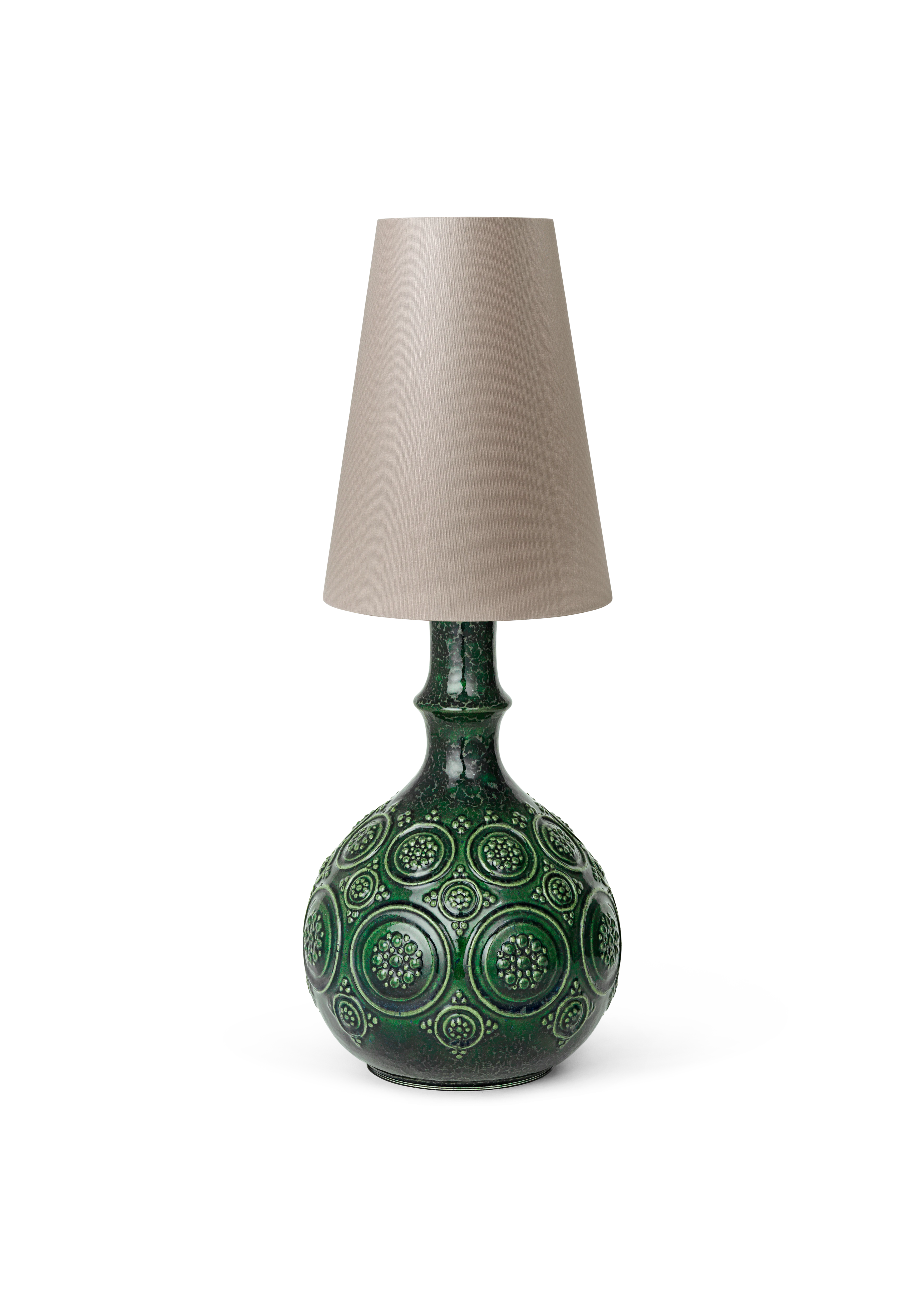 Magic Lamp H25,5 from Bjørn Wiinblad in Dark green color, made of Ceramics