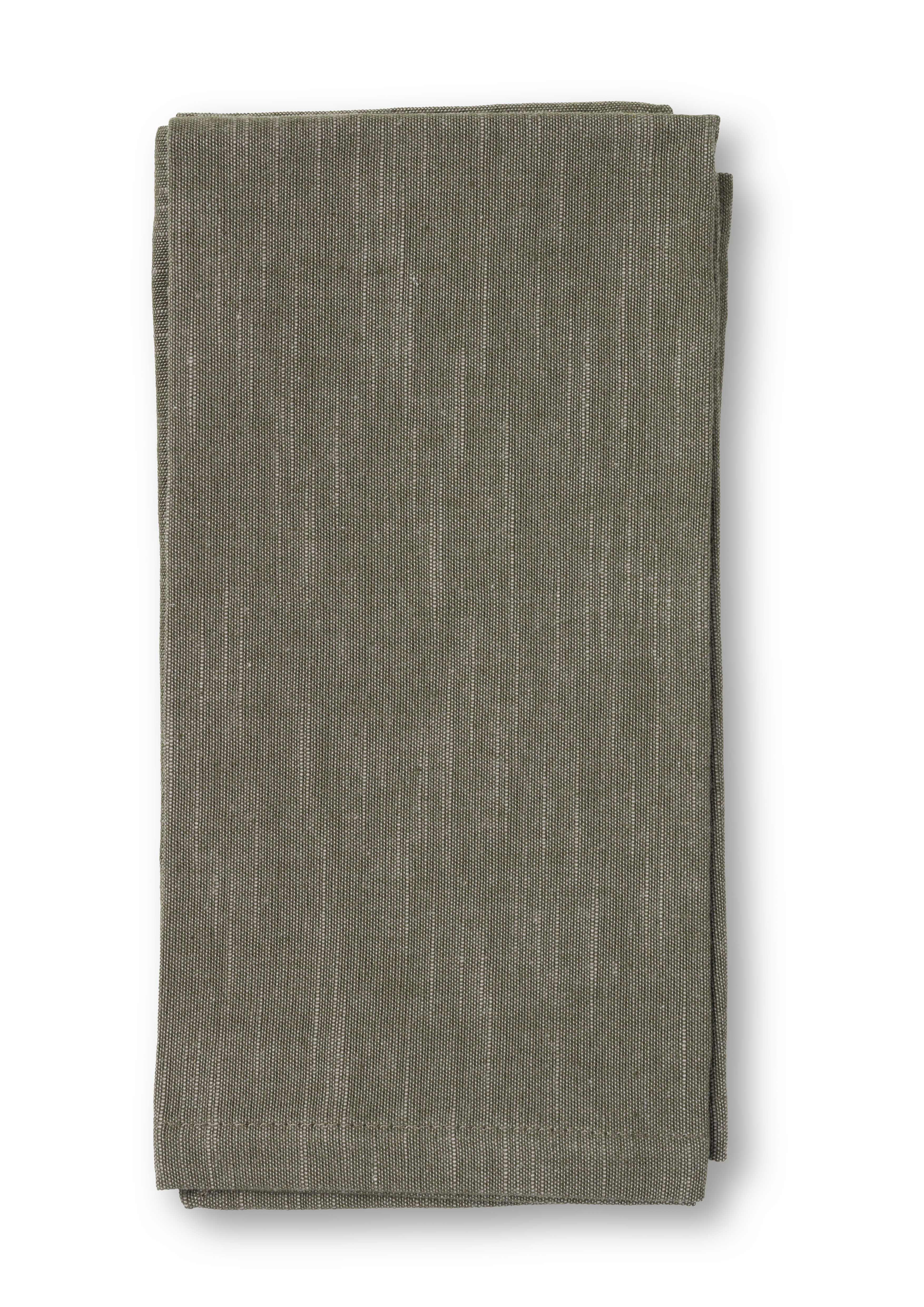 Runner 45x150 cm from JUNA in Olive green color, made of Cotton