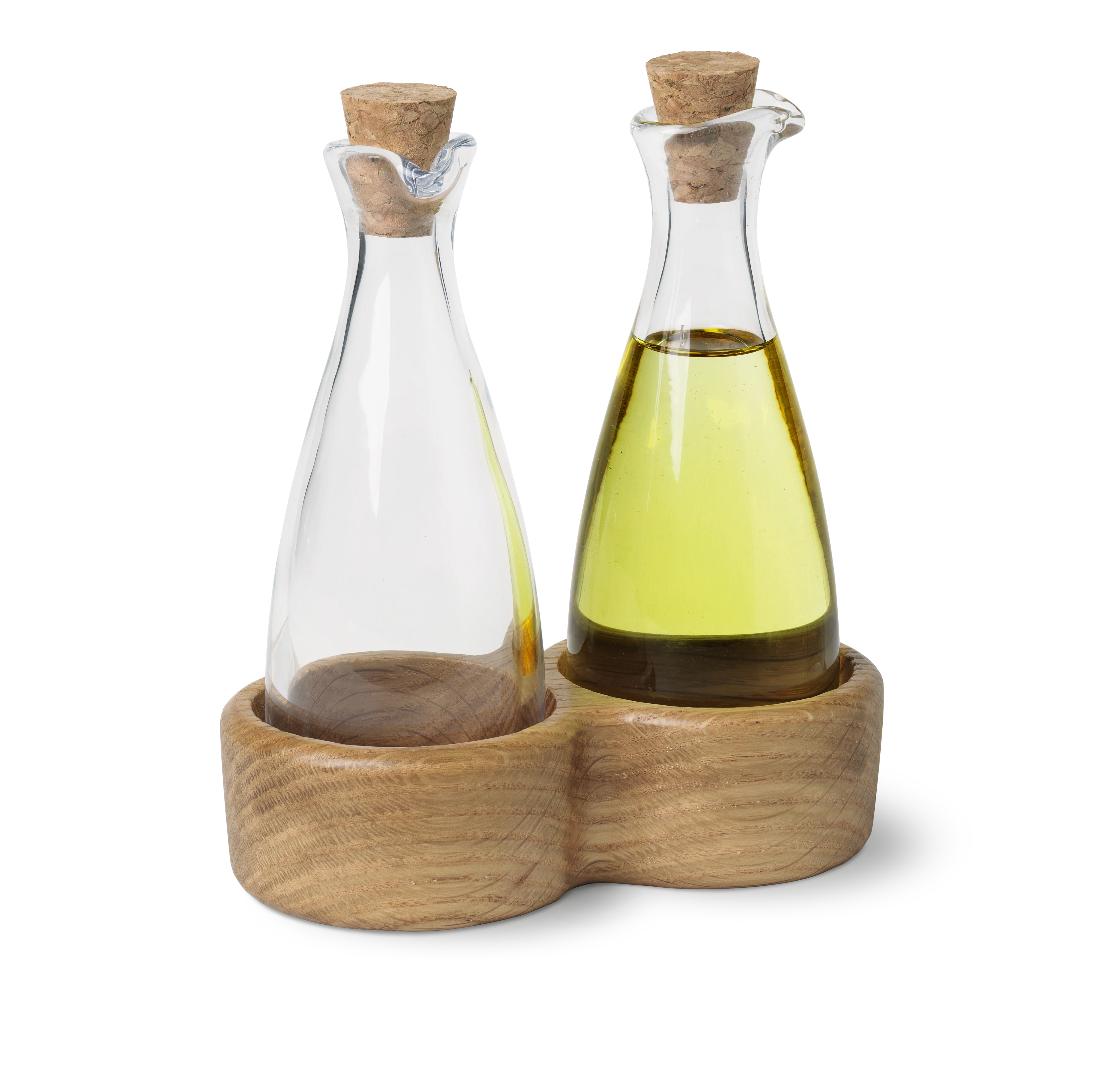 Oil and vinegar bottle H15 cm from Kay Bojesen in Oak color, made of Wood