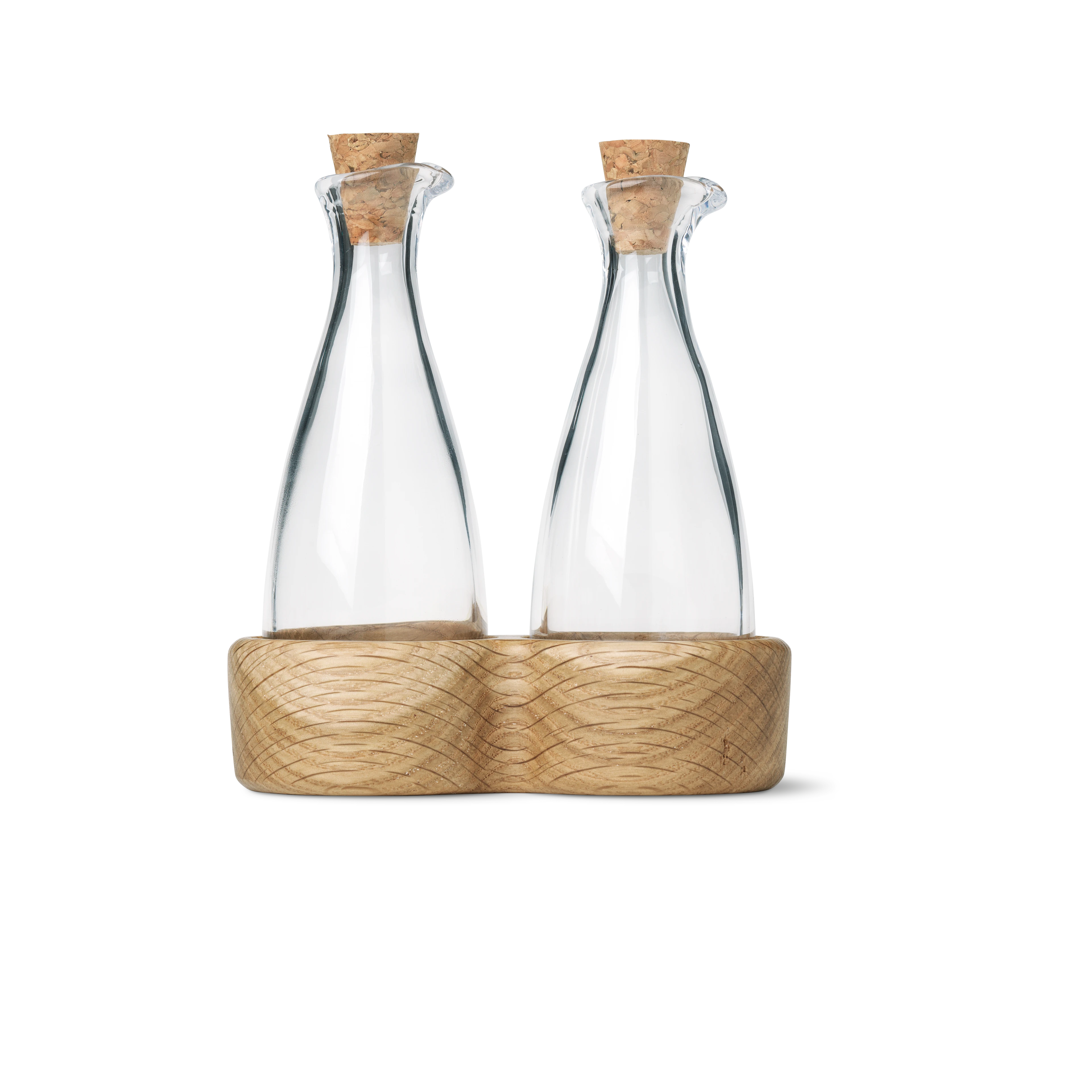 Oil and vinegar bottle H15 cm from Kay Bojesen in Oak color, made of Wood
