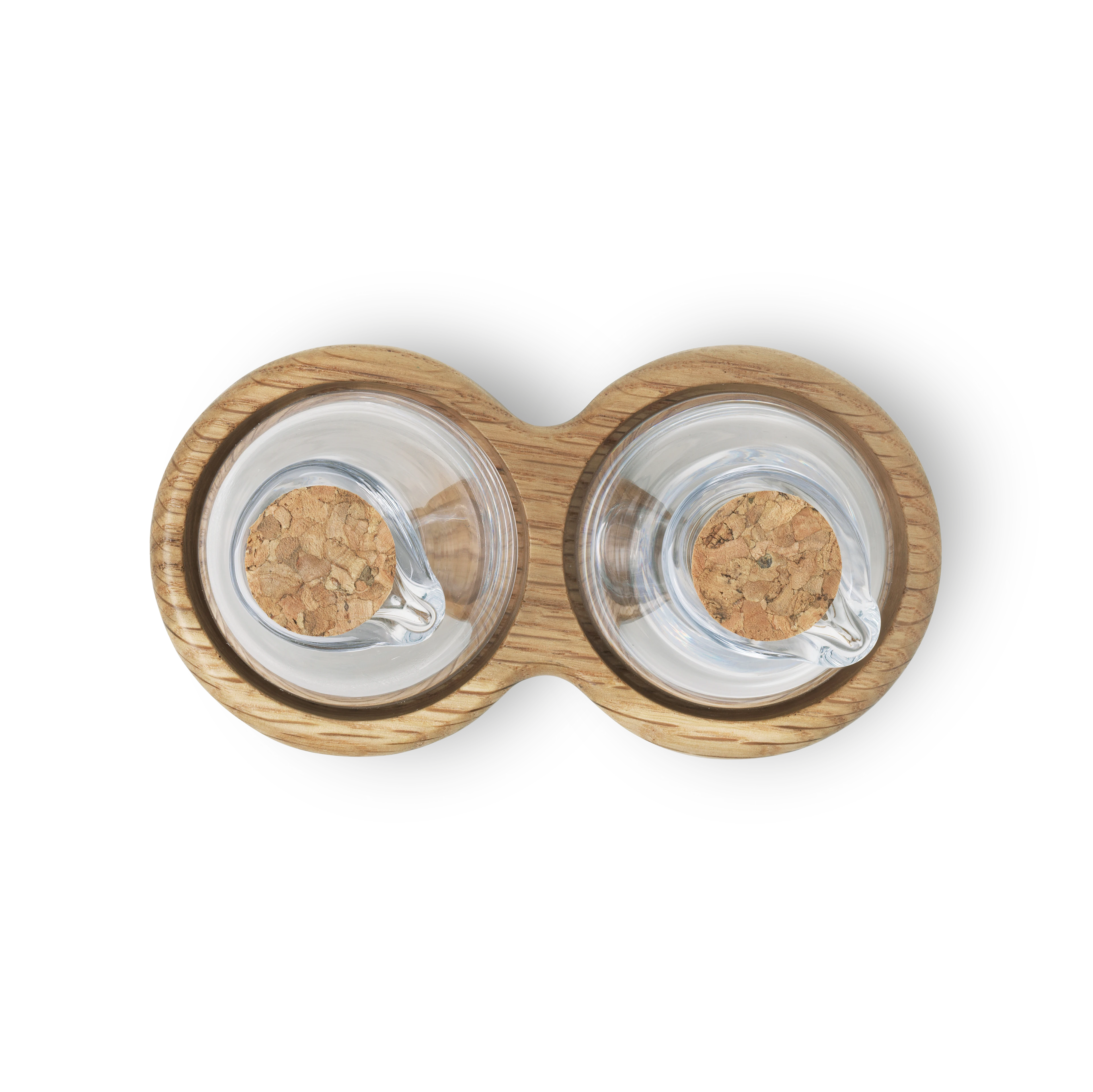 Oil and vinegar bottle H15 cm from Kay Bojesen in Oak color, made of Wood