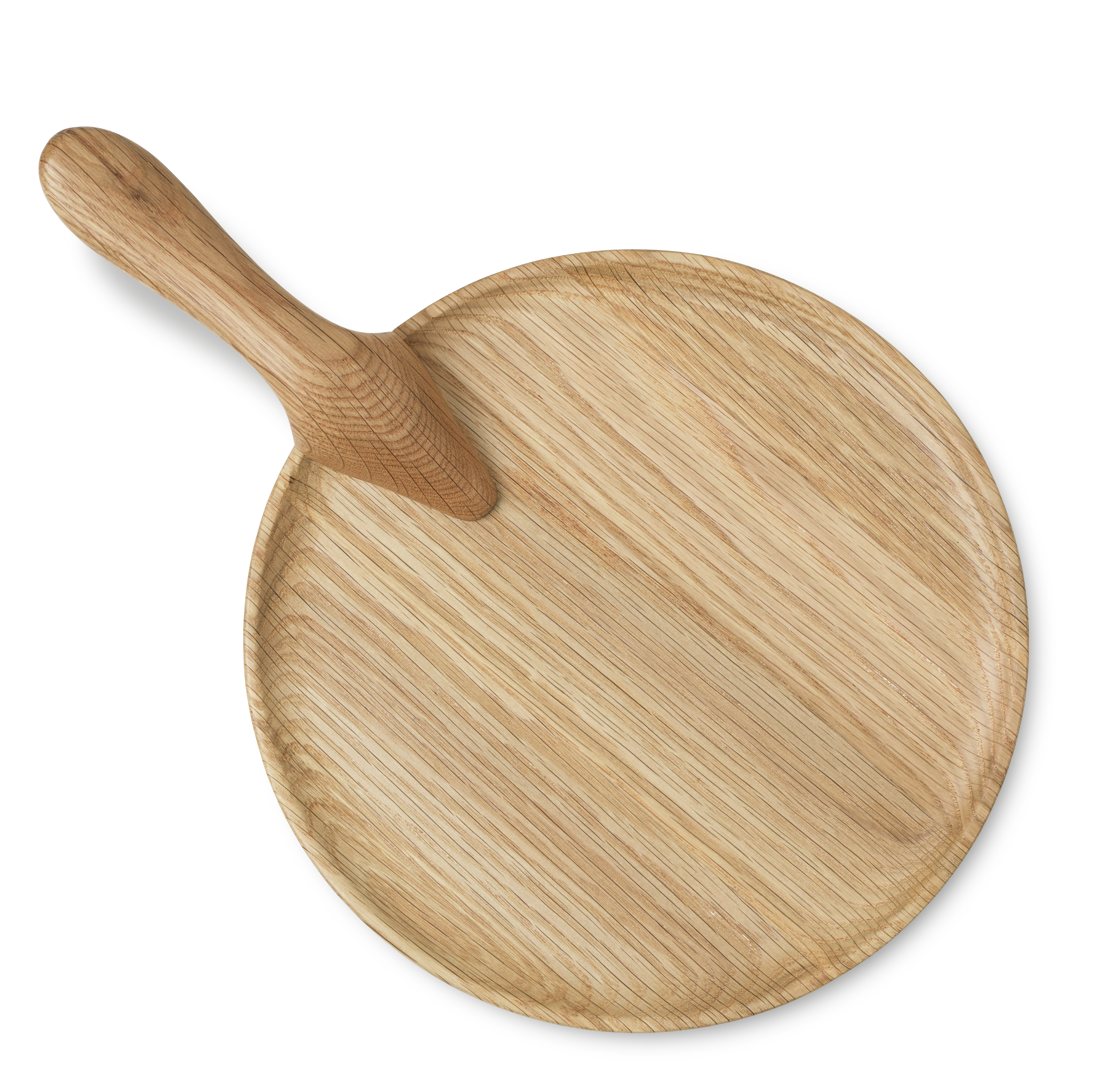 Servierplatte Ø24.5 cm von Kay Bojesen in der Farbe Eiche, hergestellt aus Holz