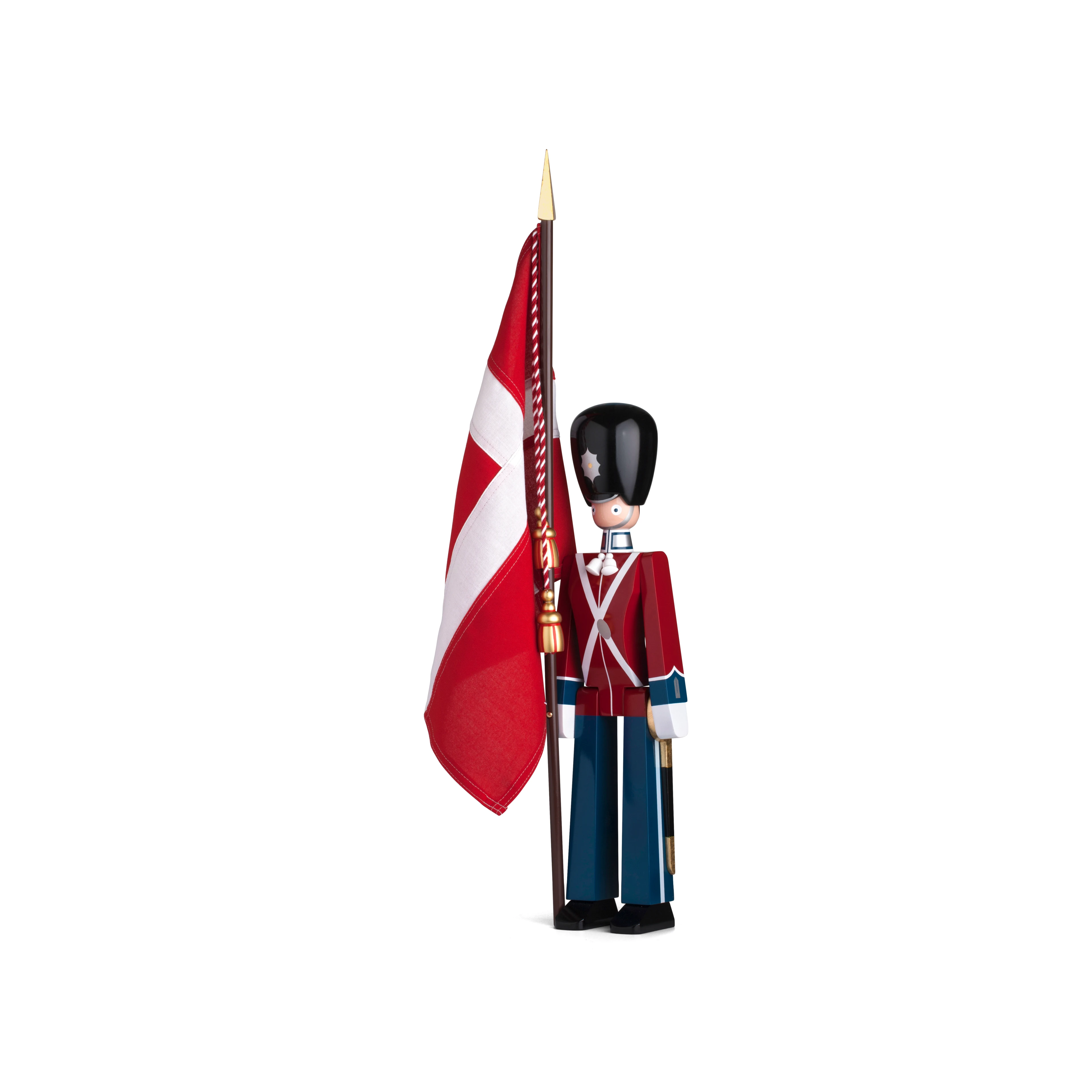 Standard-bearer medium from Kay Bojesen in Red/Blue/White color, made of Wood