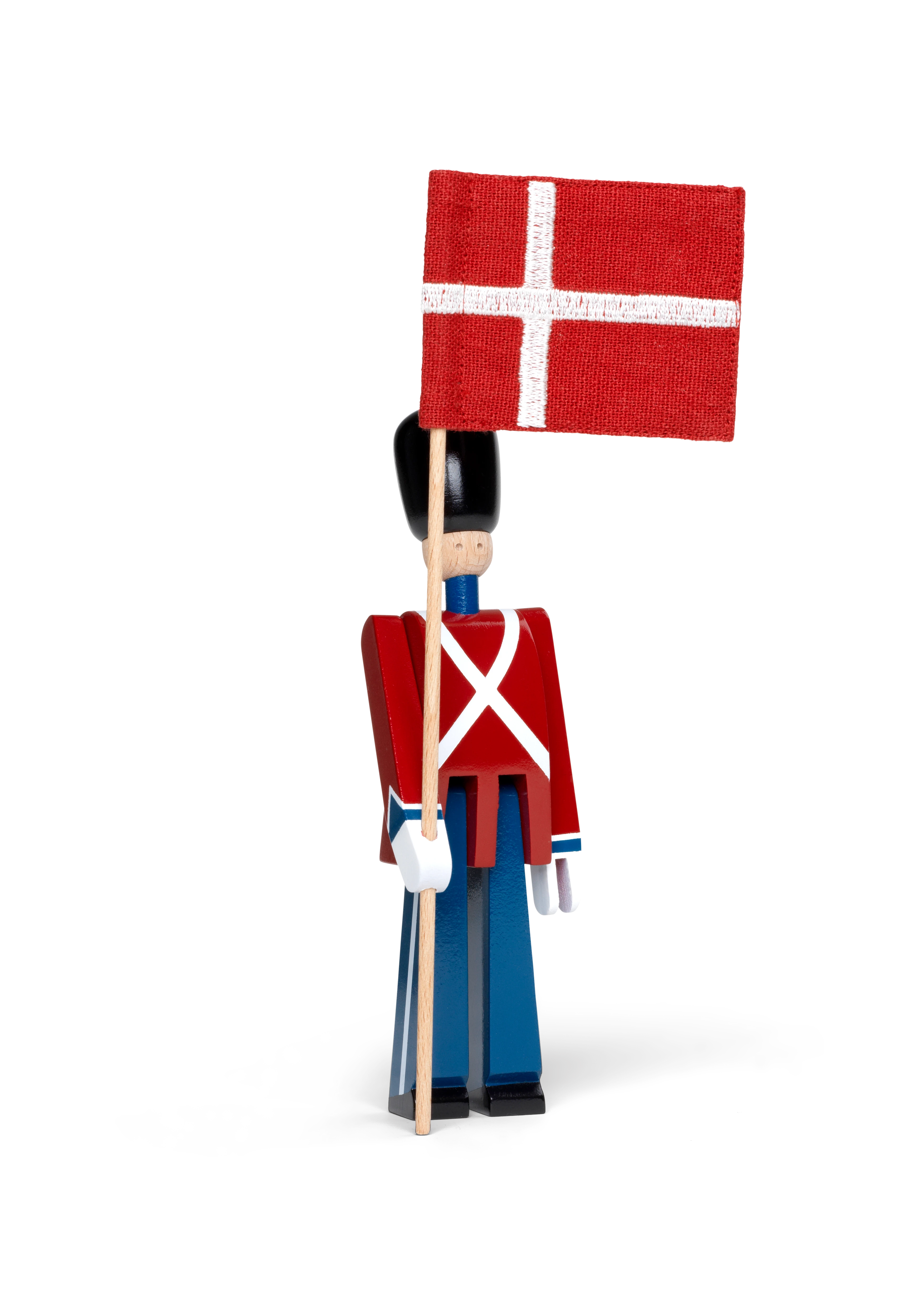 Fanebærer mini fra Kay Bojesen i farven Rød/Blå/Hvid, lavet af Træ