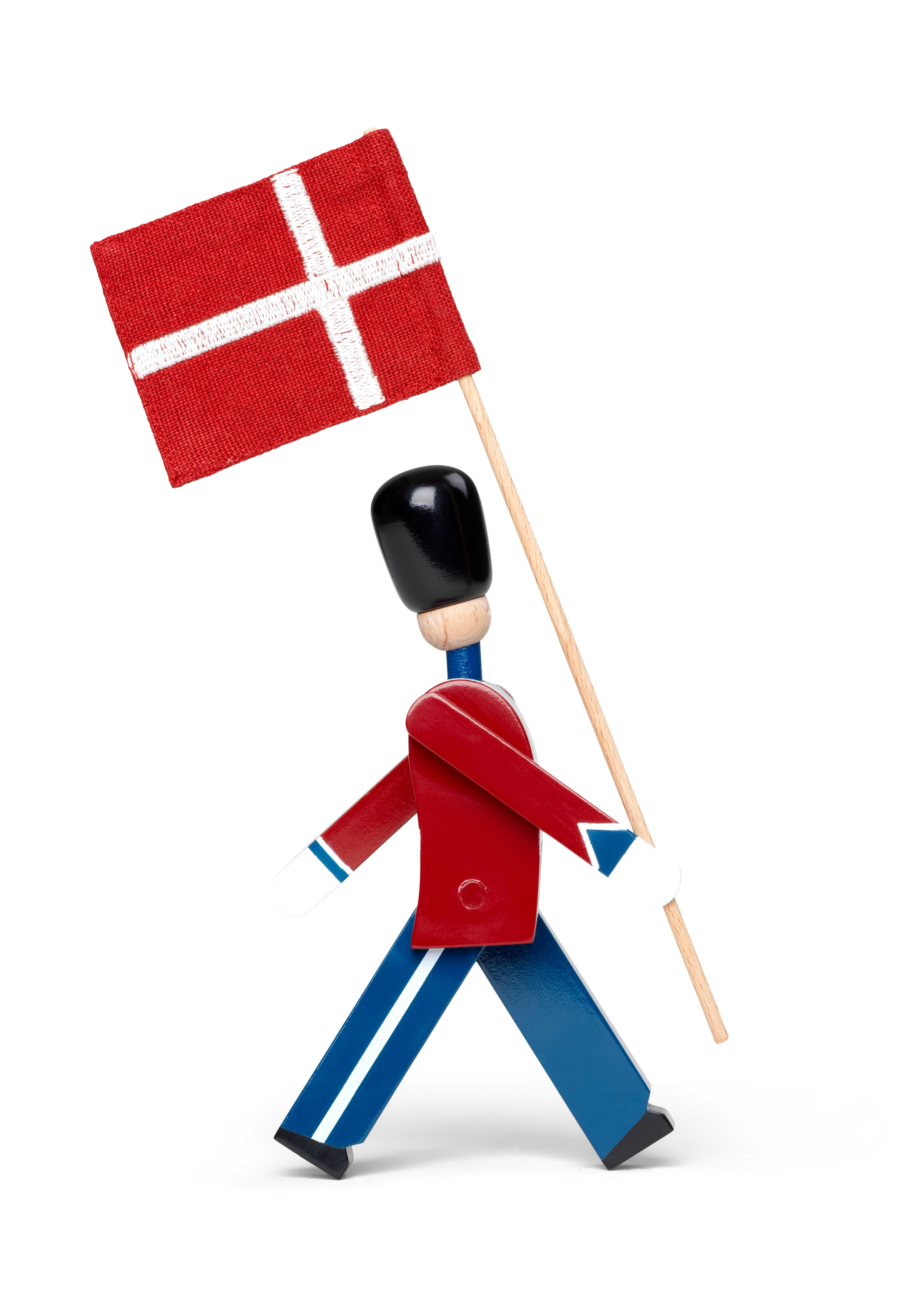 Fanbärare mini från Kay Bojesen i färgen Röd/Blå/Vit, tillverkad av Trä